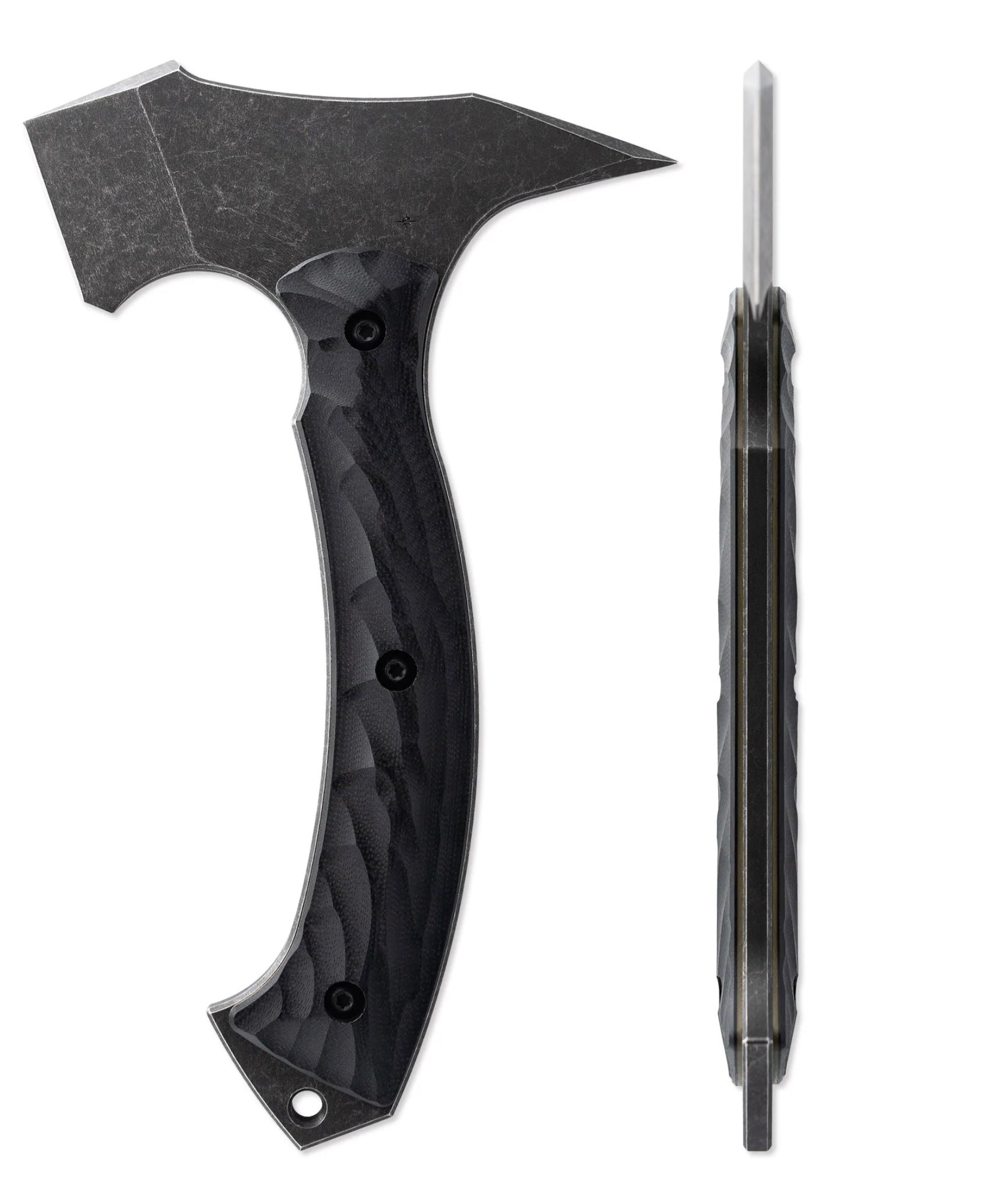 Toor Knives F13 Tactical Tomahawk - Black G-10 & D2 Steel