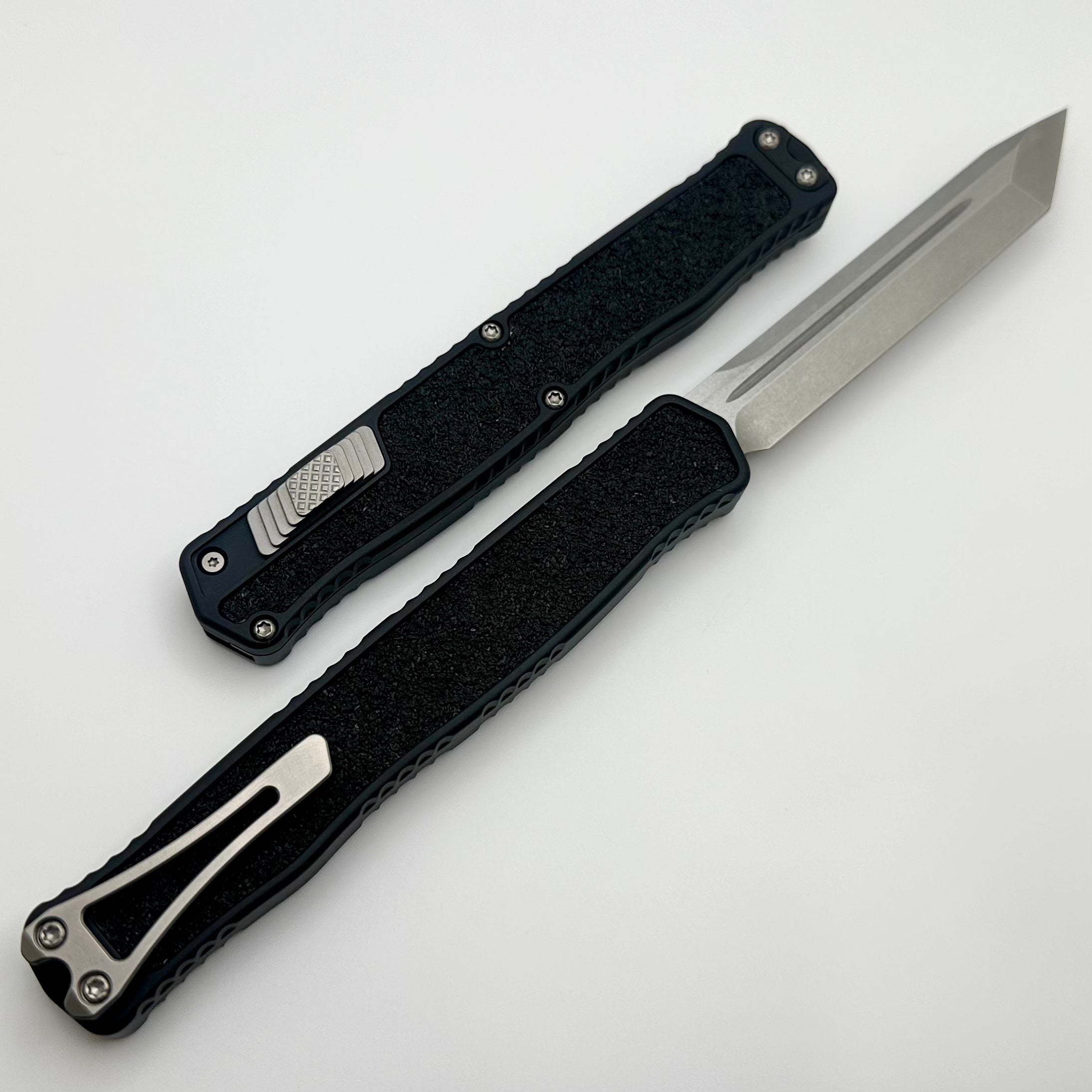 Heretic Knives Cleric II 2 Stonewash Tanto Magnacut - Premium Tactical Knife with Grip Tape Inlays