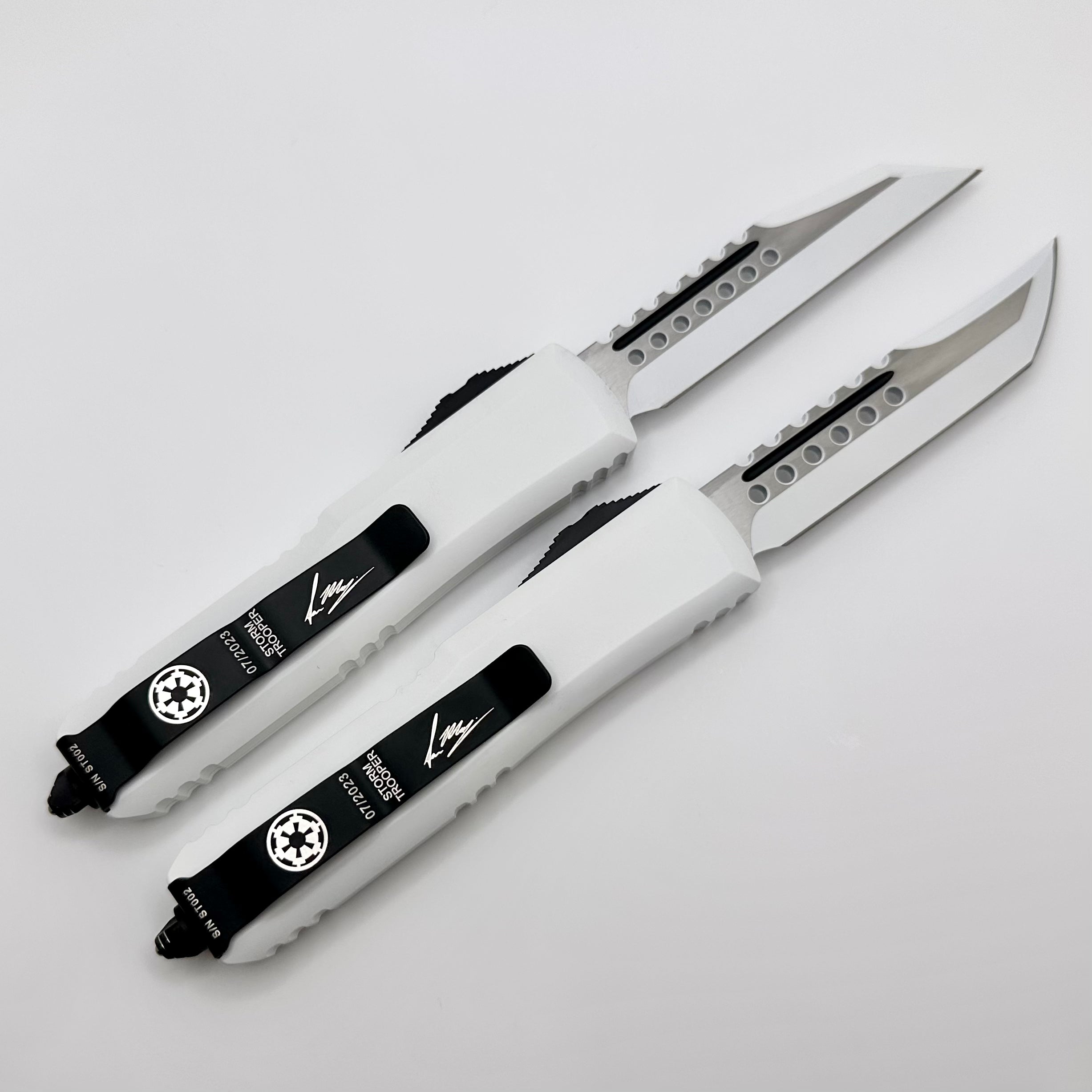 Microtech UTX-85 Storm Trooper Hellhound & Warhound Signature Series Knife Set