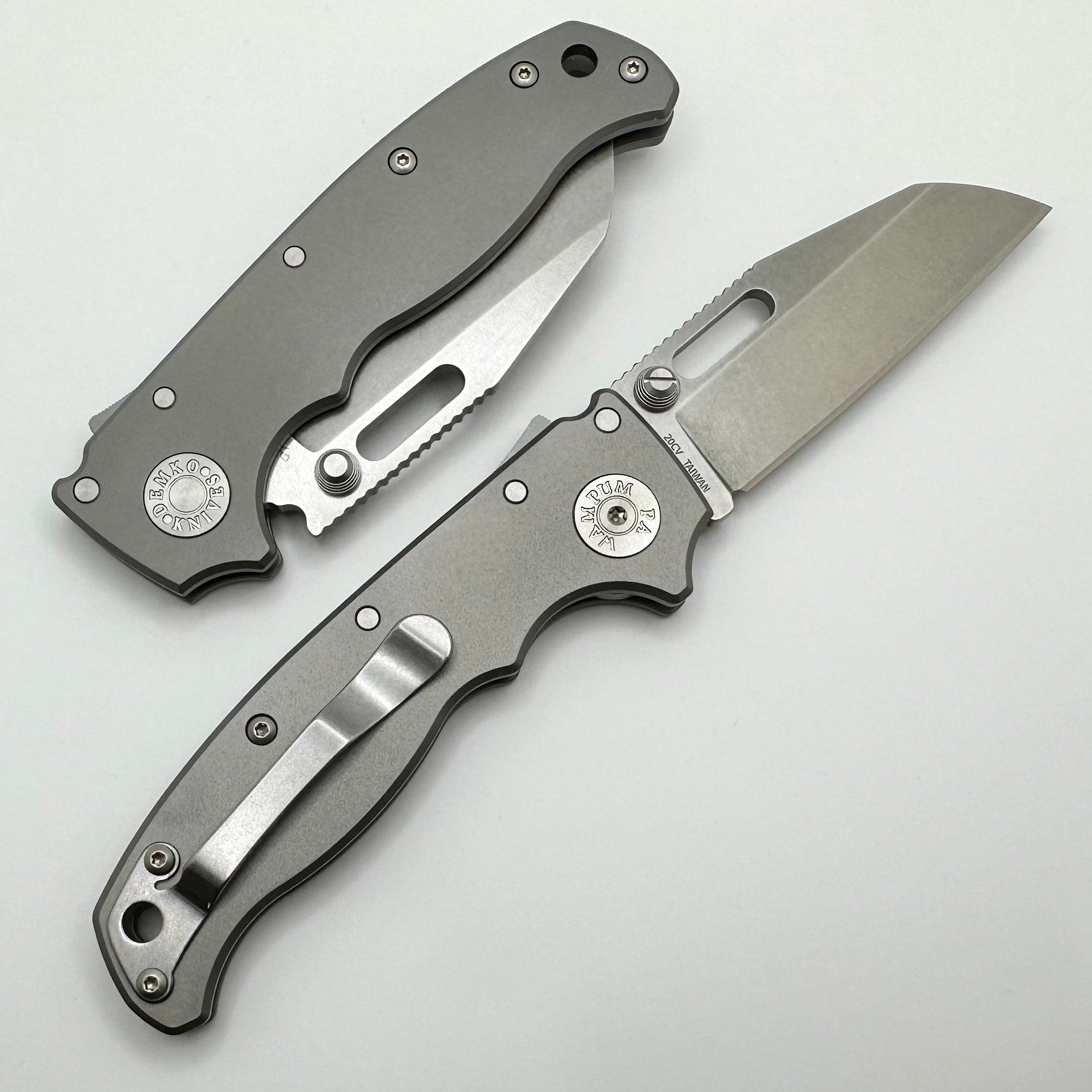Premium Demko AD20.5 Shark Foot Knife - 20CV Steel & Titanium Handle