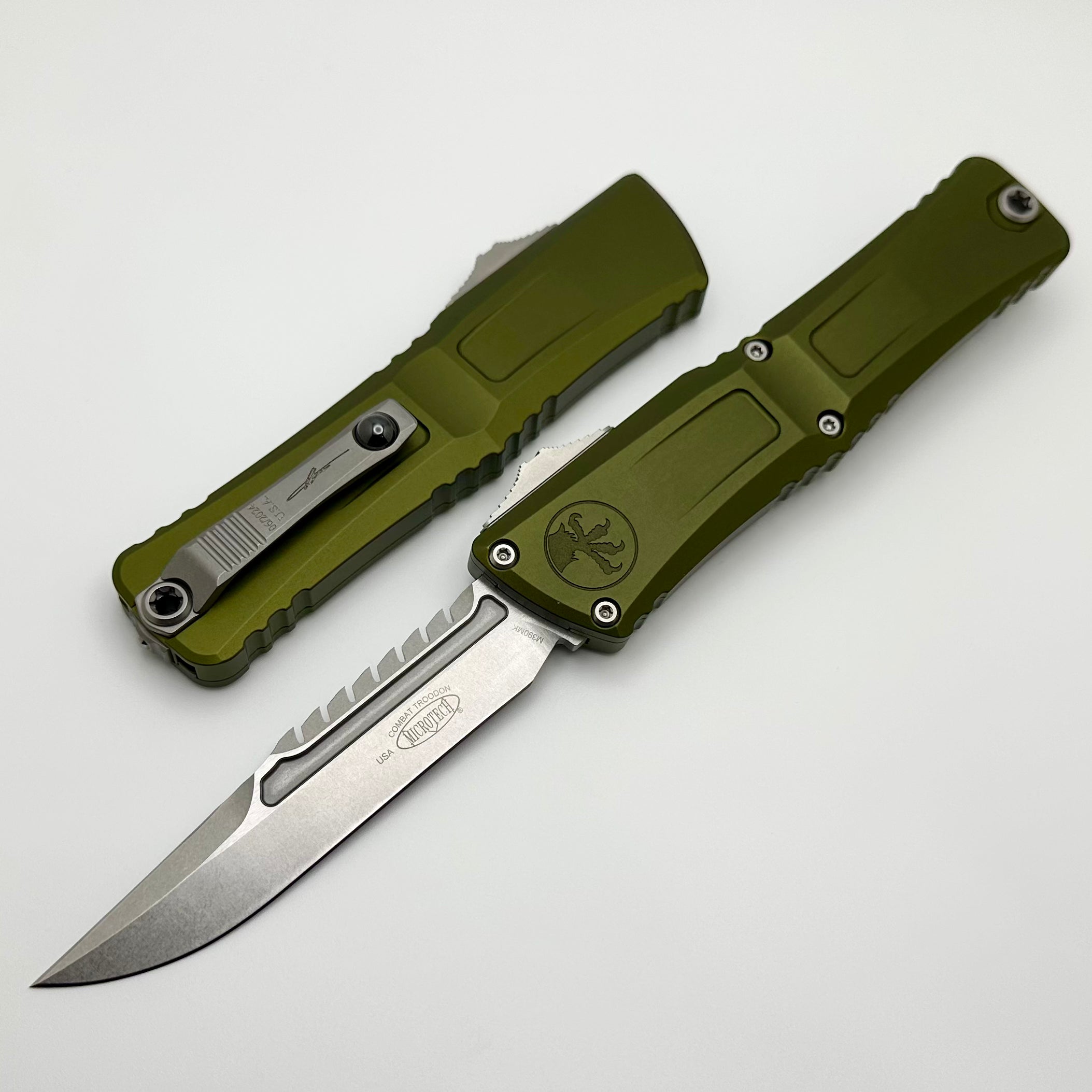 Microtech Combat Troodon Gen III Interceptor | Premium Tactical Knife with OD Green Handle