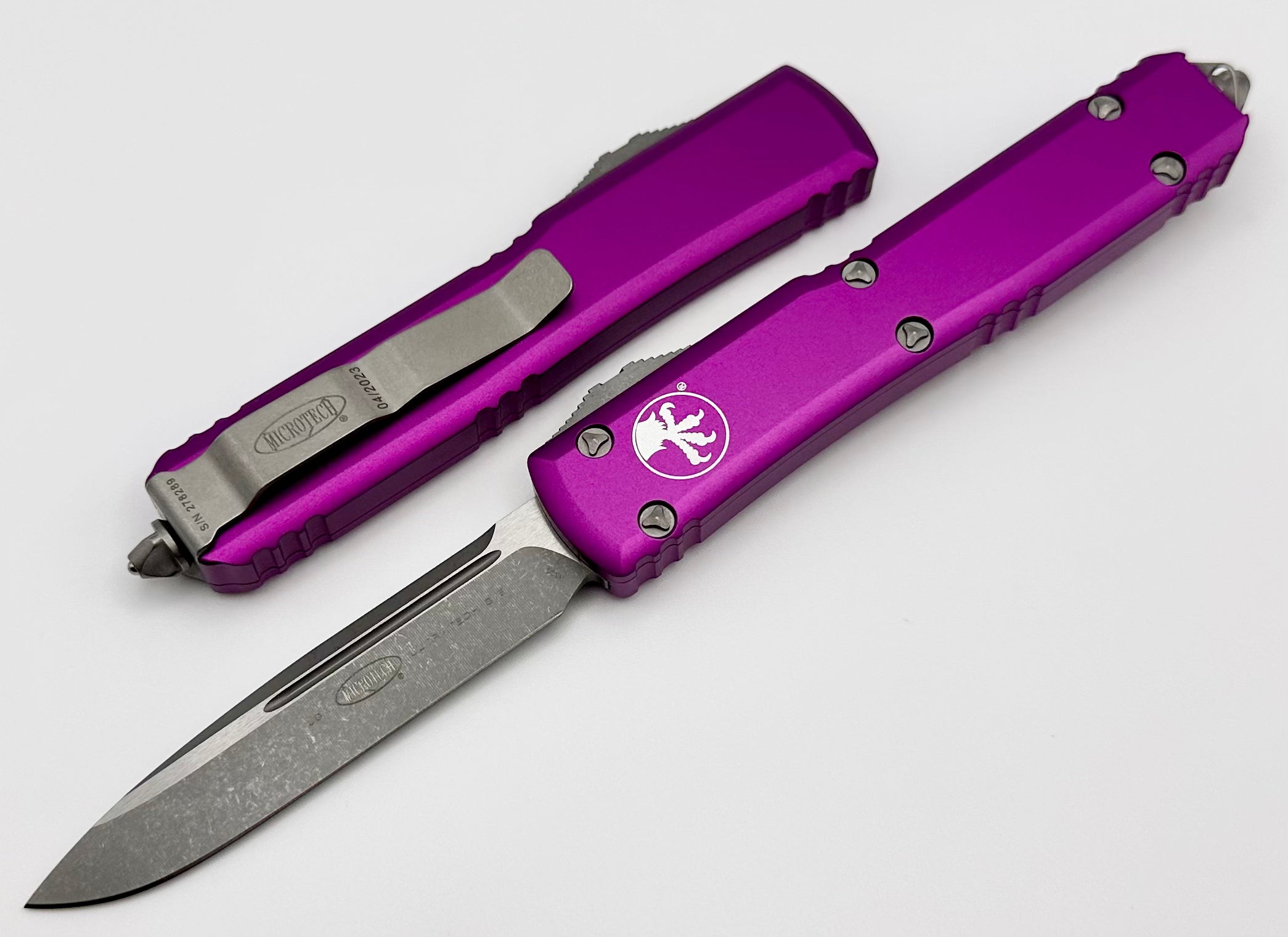 Microtech Ultratech Apocalyptic Premium OTF Knife - Violet Edition