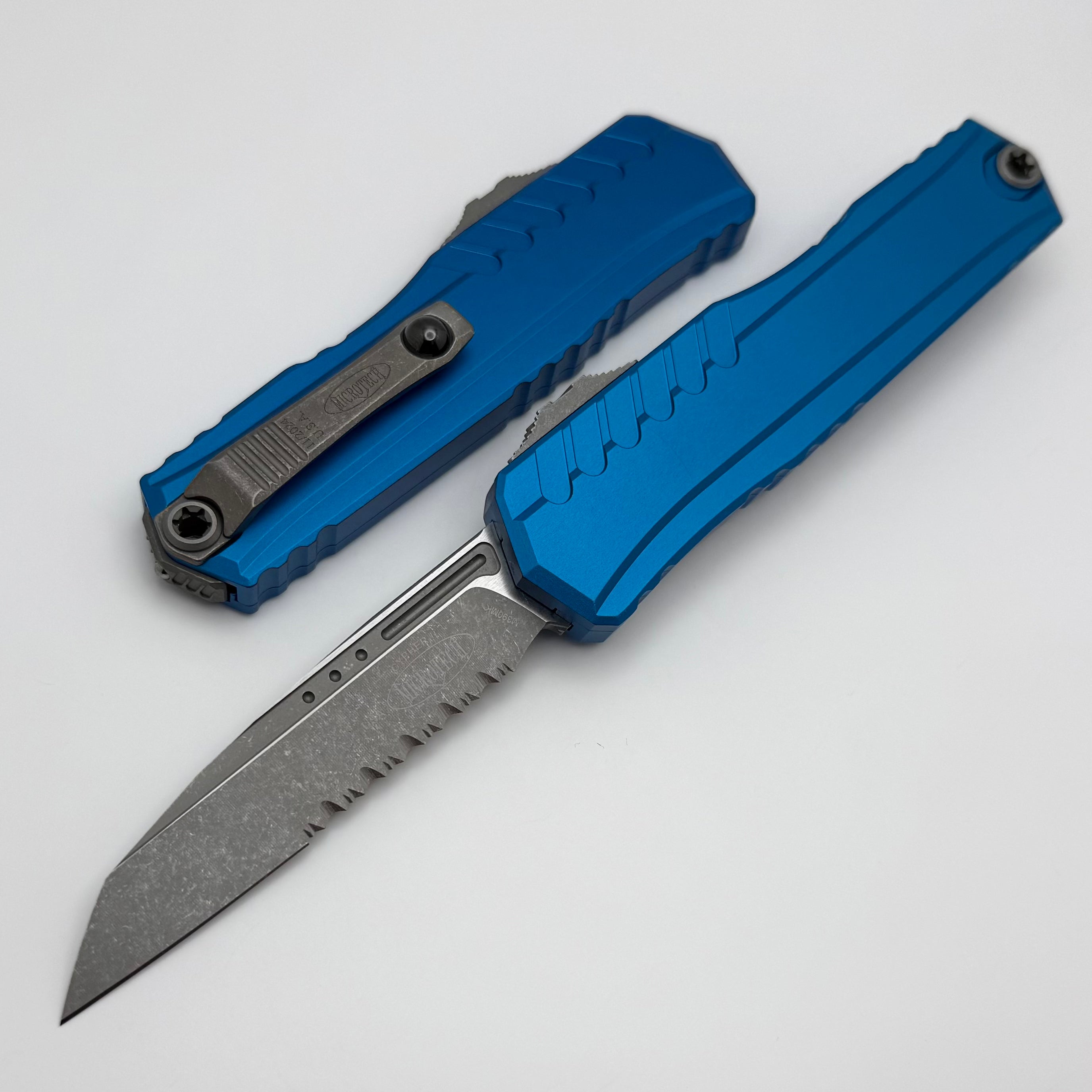 Microtech Cypher II S/E Apocalyptic Blue Tactical Knife