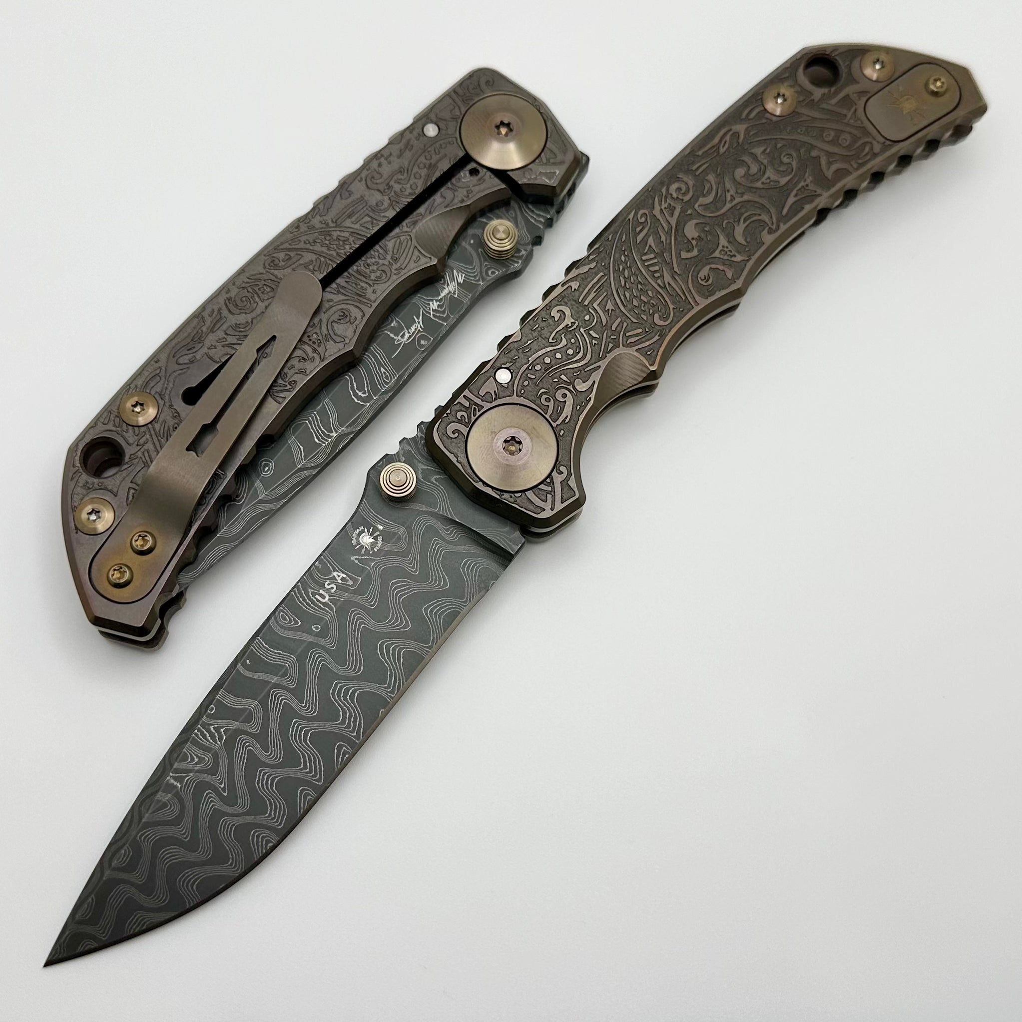 Premium Spartan Blades Harsey Folder 2023 Relic Edition - Damascus Steel, Ultimate Craftsmanship