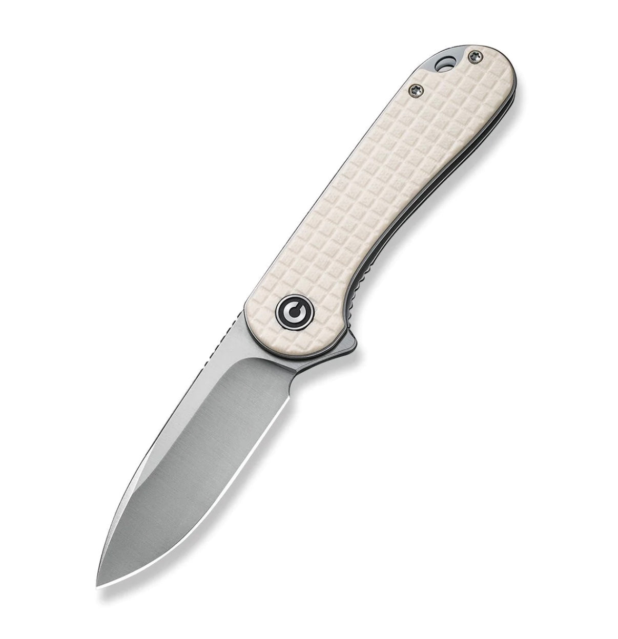 Civivi Elementum Premium Flipper Knife - Ivory White G-10 Handle & Satin D2 Blade