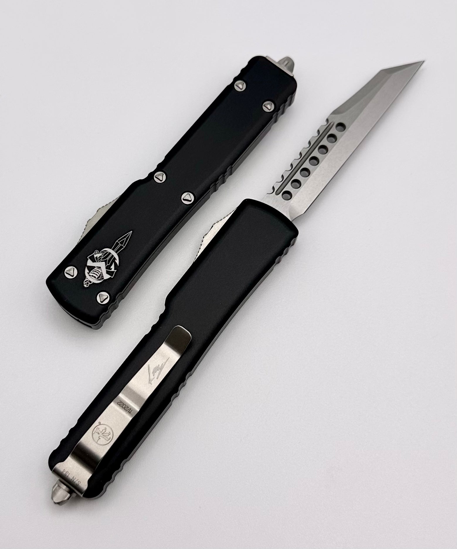 Microtech UTX-70 Warhound Stonewash & Black Premium EDC Knife