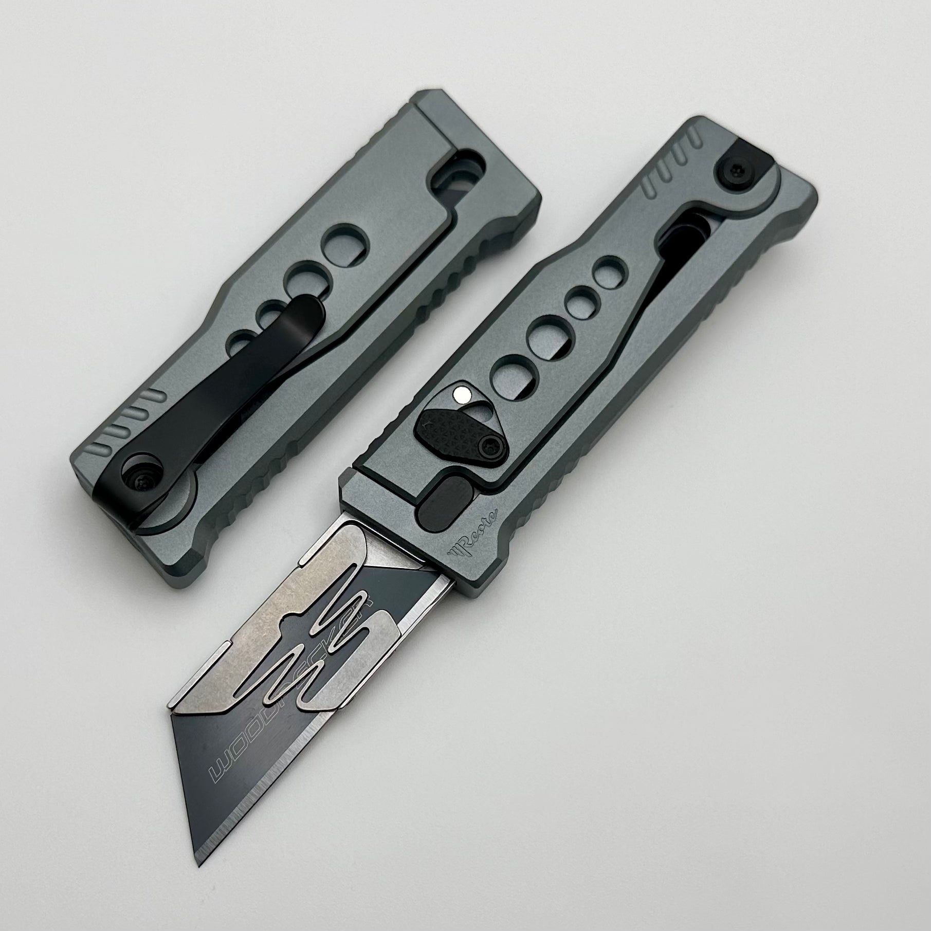 Reate EXO-U Utility Knife | Premium Aluminum Handle | Speedhole Design