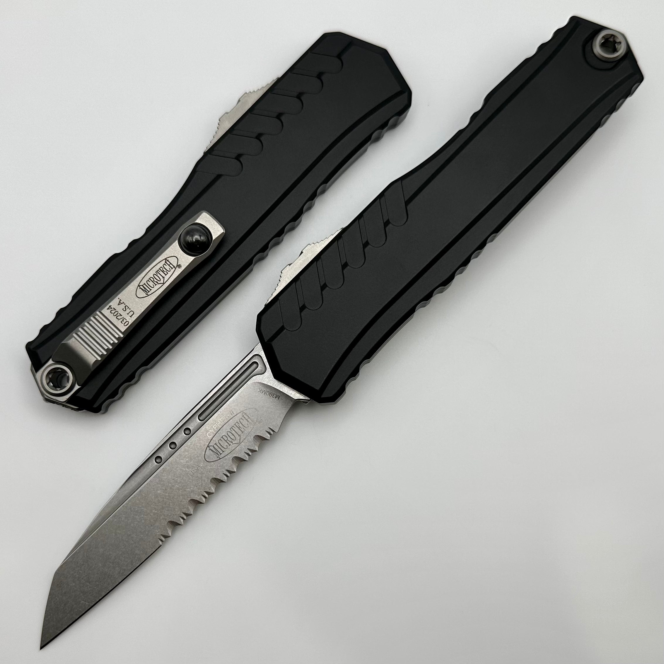 Microtech Cypher II S/E Premium Tactical Knife - Stonewash Finish