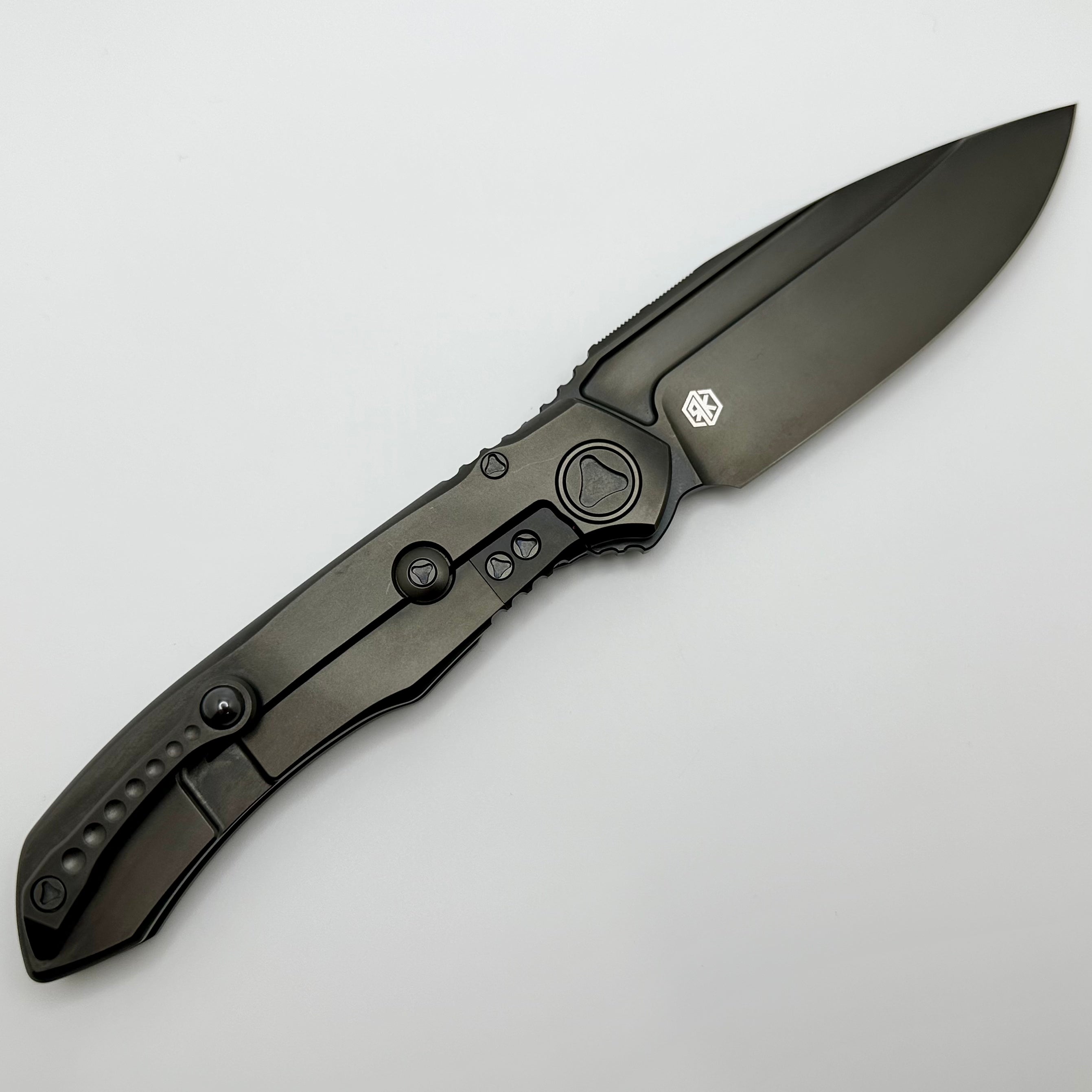 Premium Microtech ANAX Titanium DLC & Carbon Fiber Inlay Knife - Pre-Owned