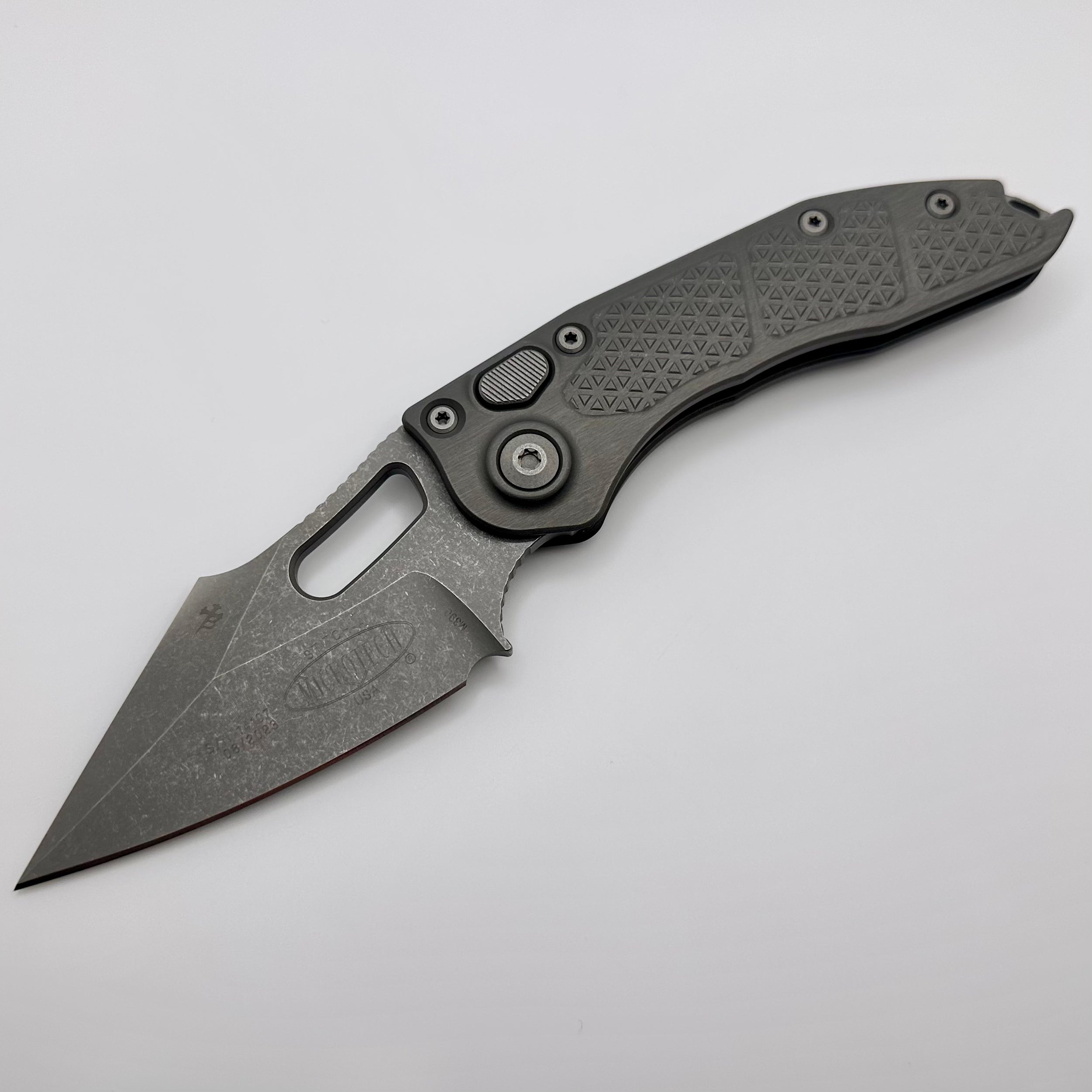 Microtech Borka Stitch Apocalyptic Premium Folding Knife - Pre-Owned