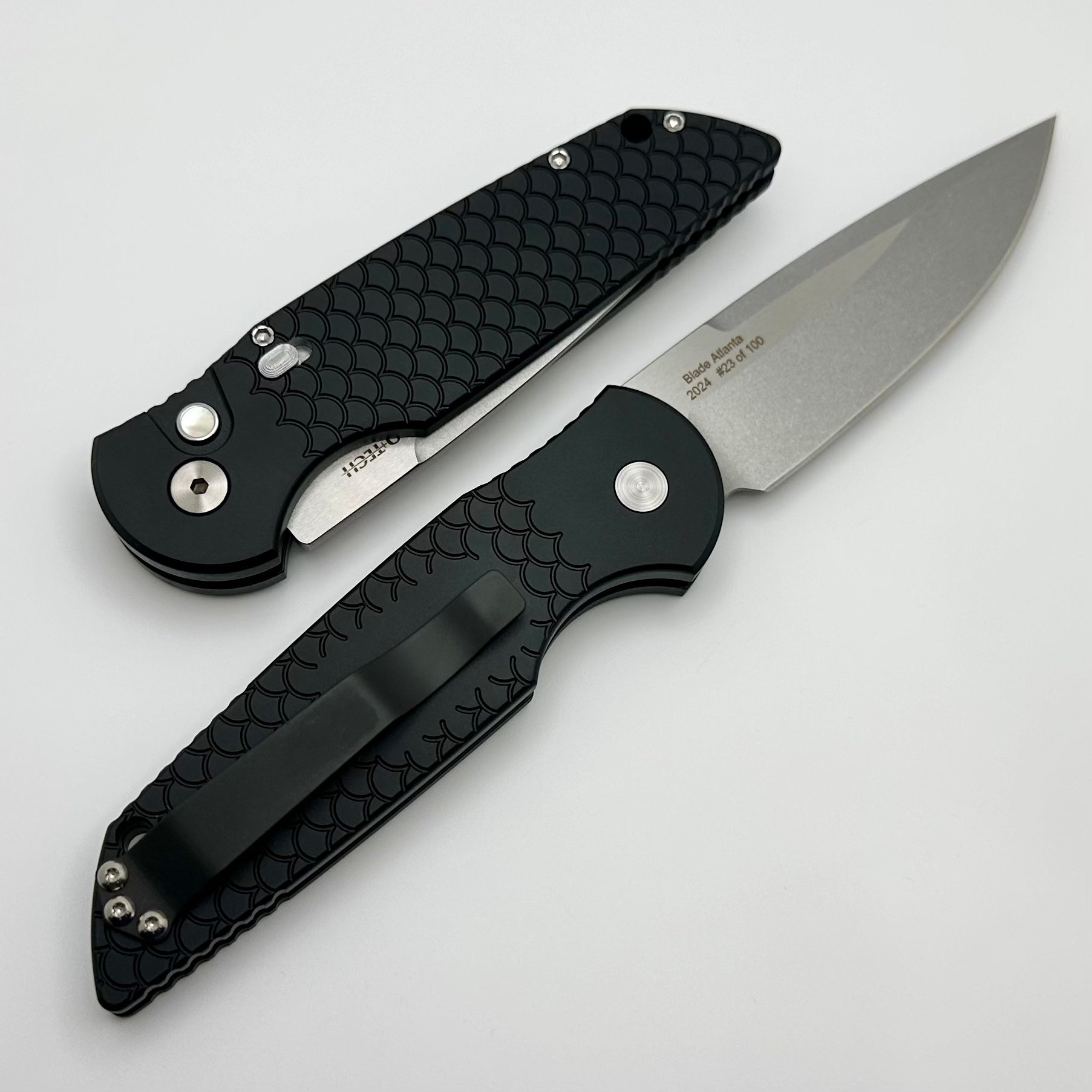 Pro-Tech TR-3 Black Fish Scale Tactical Knife - 154-CM Blade | Premium EDC