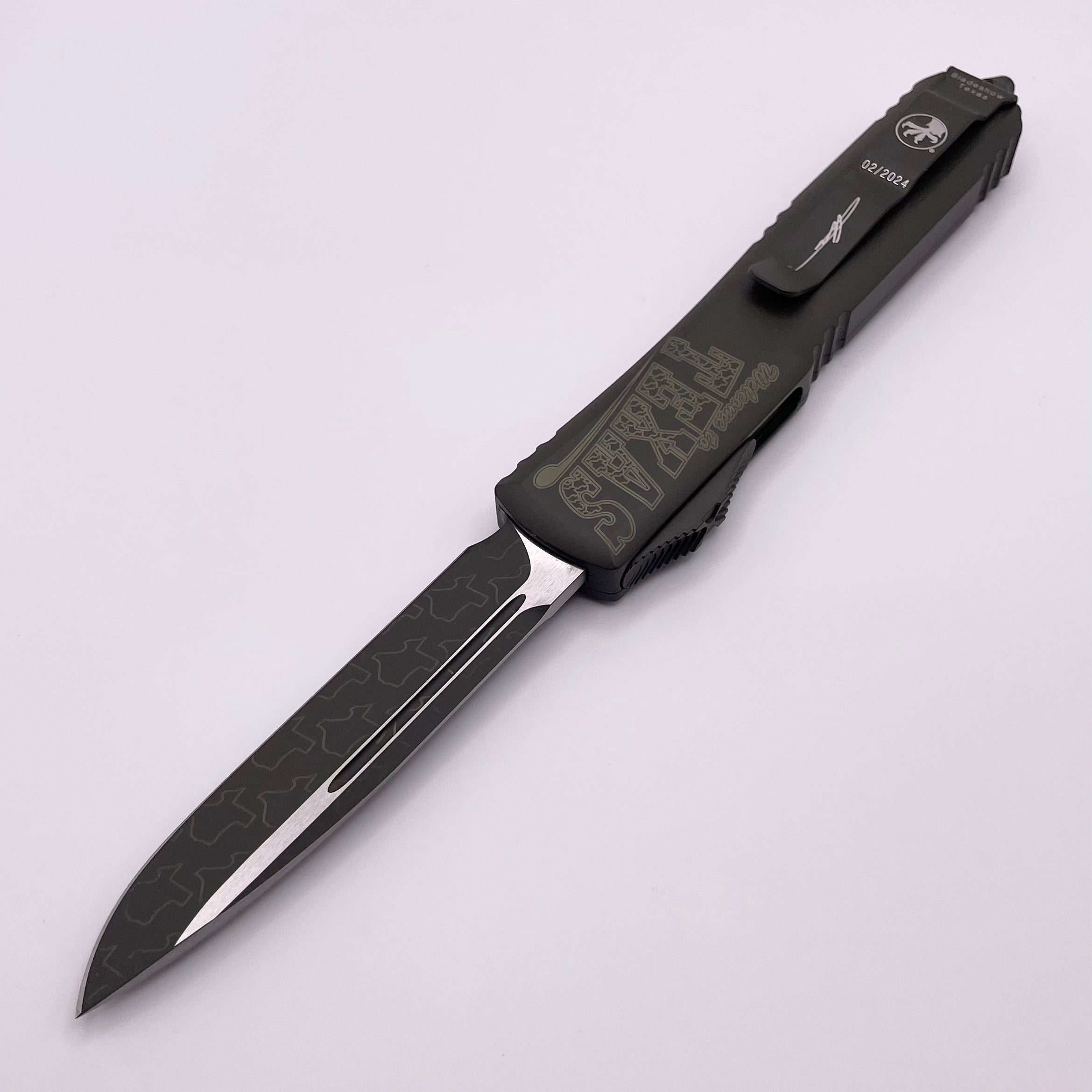 Premium Pre-Owned Microtech Ultratech S/E Bladeshow Texas 2024 - OD Green Cerakote Special Edition