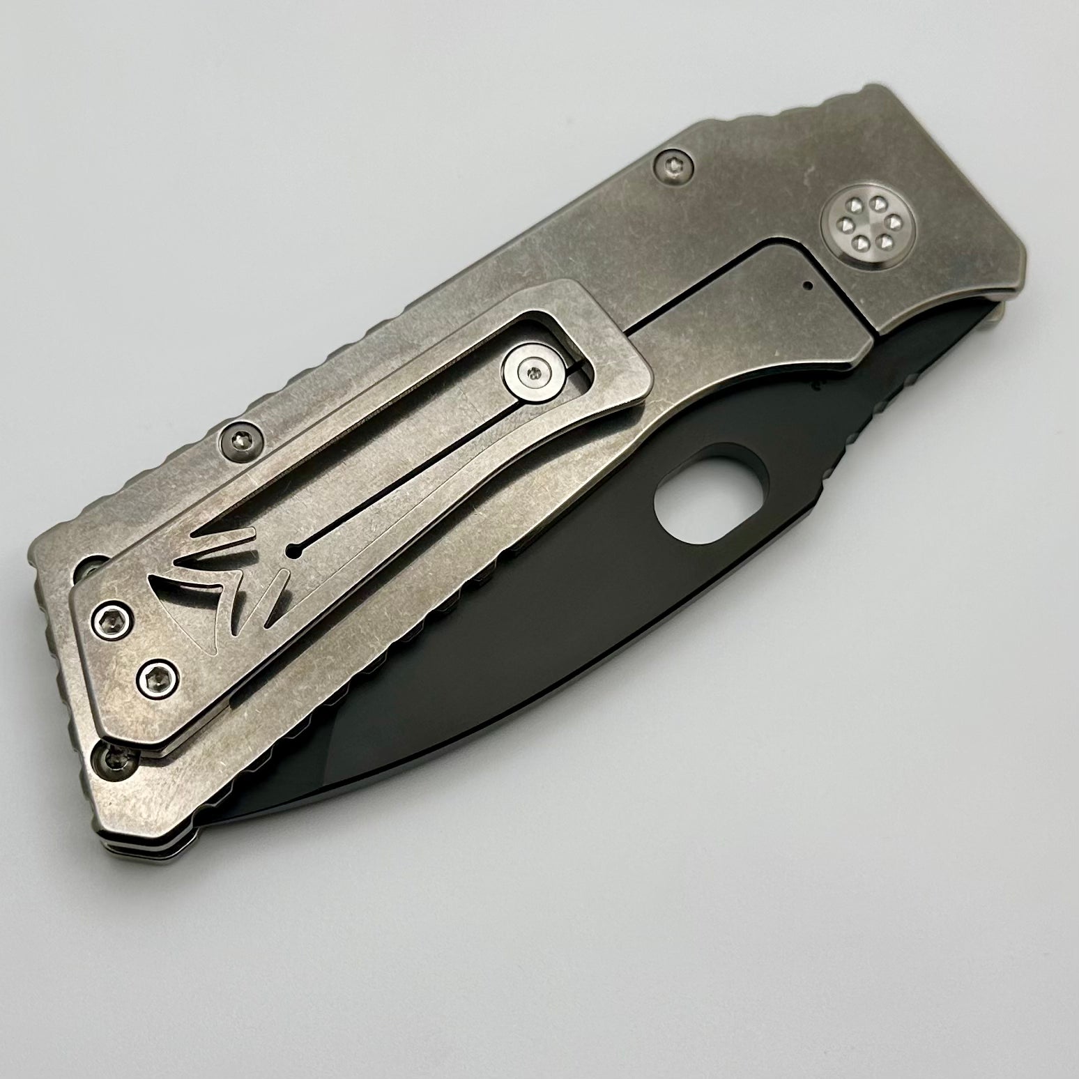 Premium Medford TFF-1 S35VN Folding Knife with Tumbled Handles