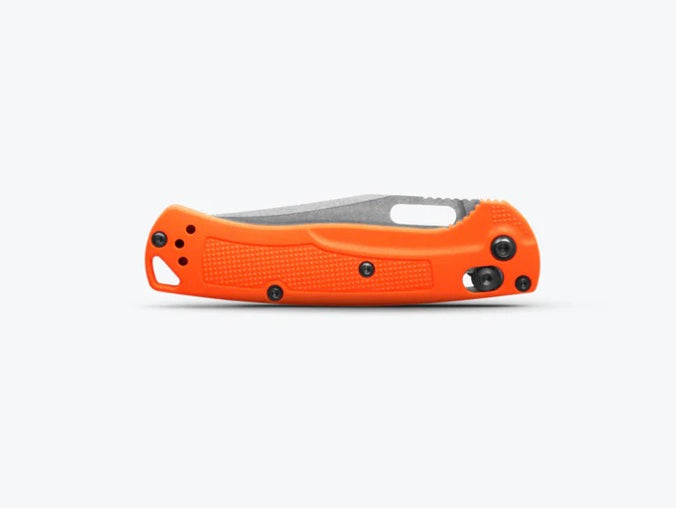 Benchmade Mini Taggedout - Ultimate Orange Grivory Hunting Knife with CPM154 Blade