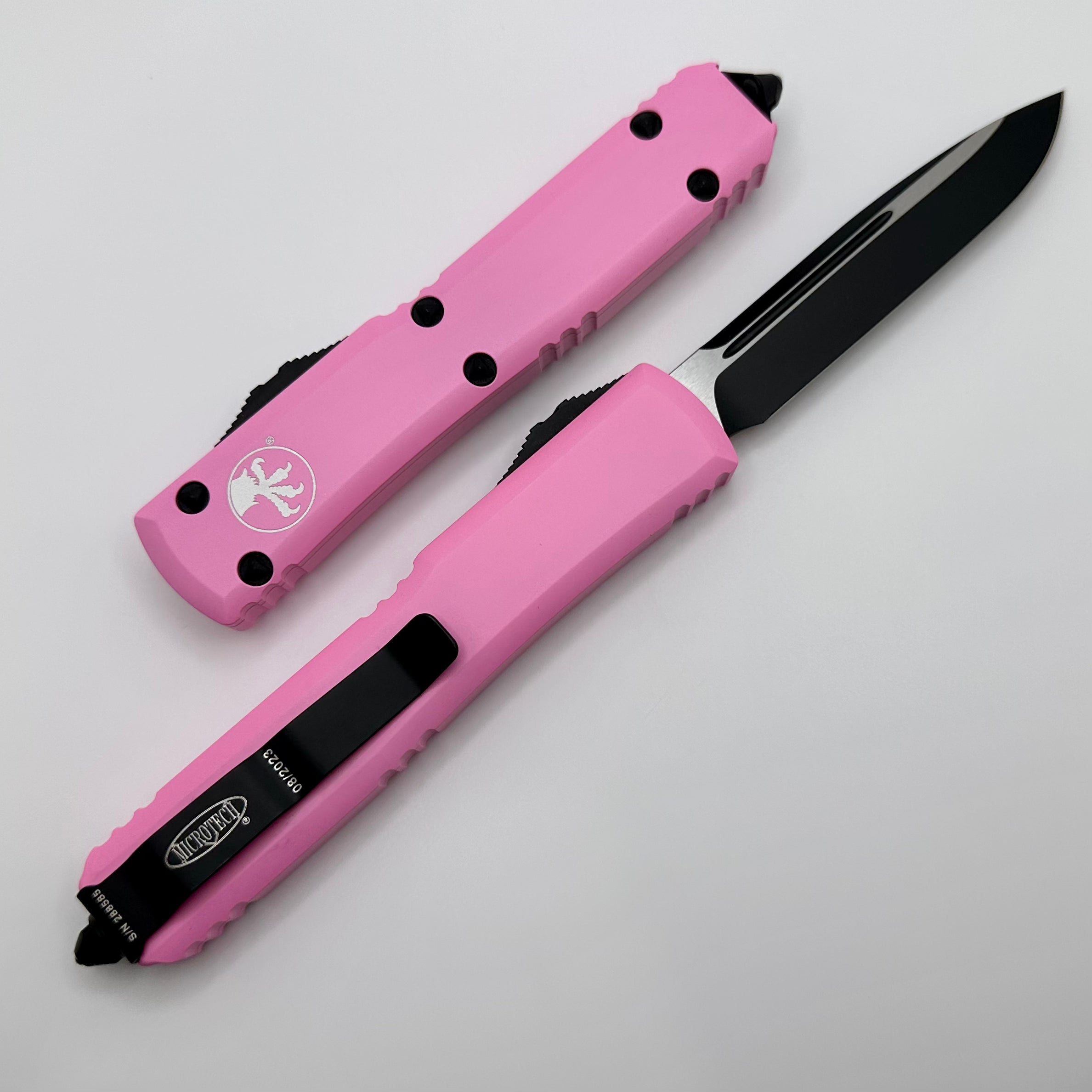 Premium Microtech Ultratech S/E Blasted Pink Tactical Knife