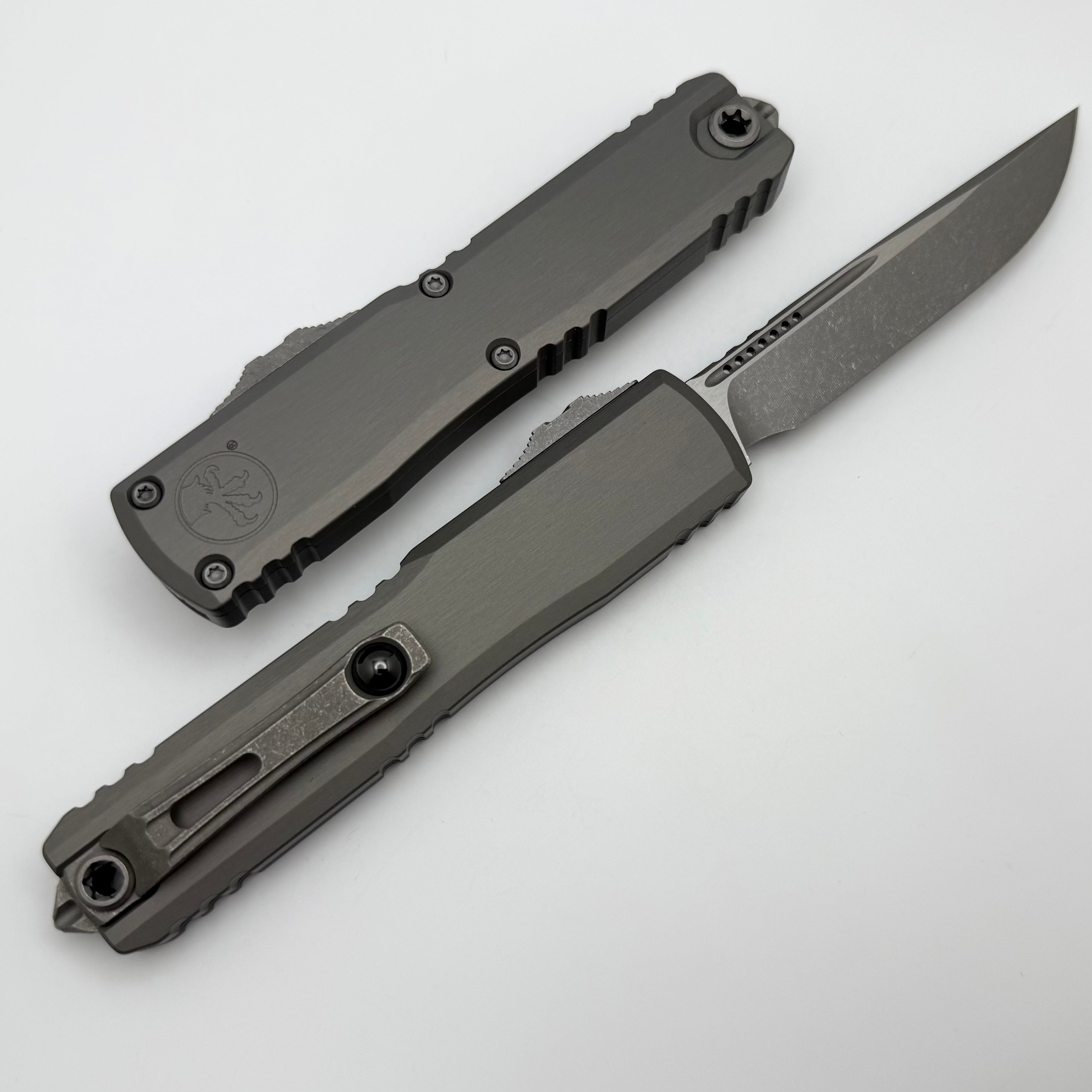 Microtech Ultratech ZBP S/E Apocalyptic M390MK Knife - Premium Natural Clear Handle