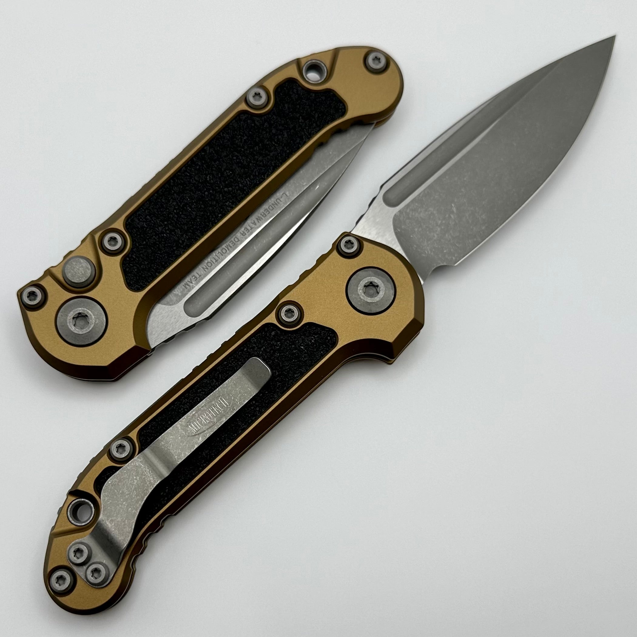 Microtech LUDT Gen III Apocalyptic Drop Point Tactical Knife - Premium Tan Handle