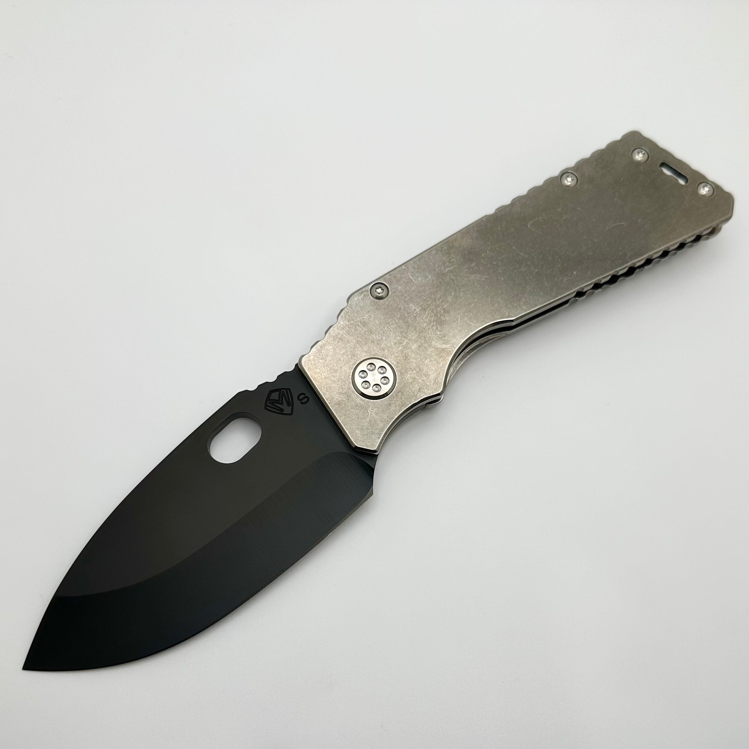 Premium Medford TFF-1 S35VN Folding Knife with Tumbled Handles