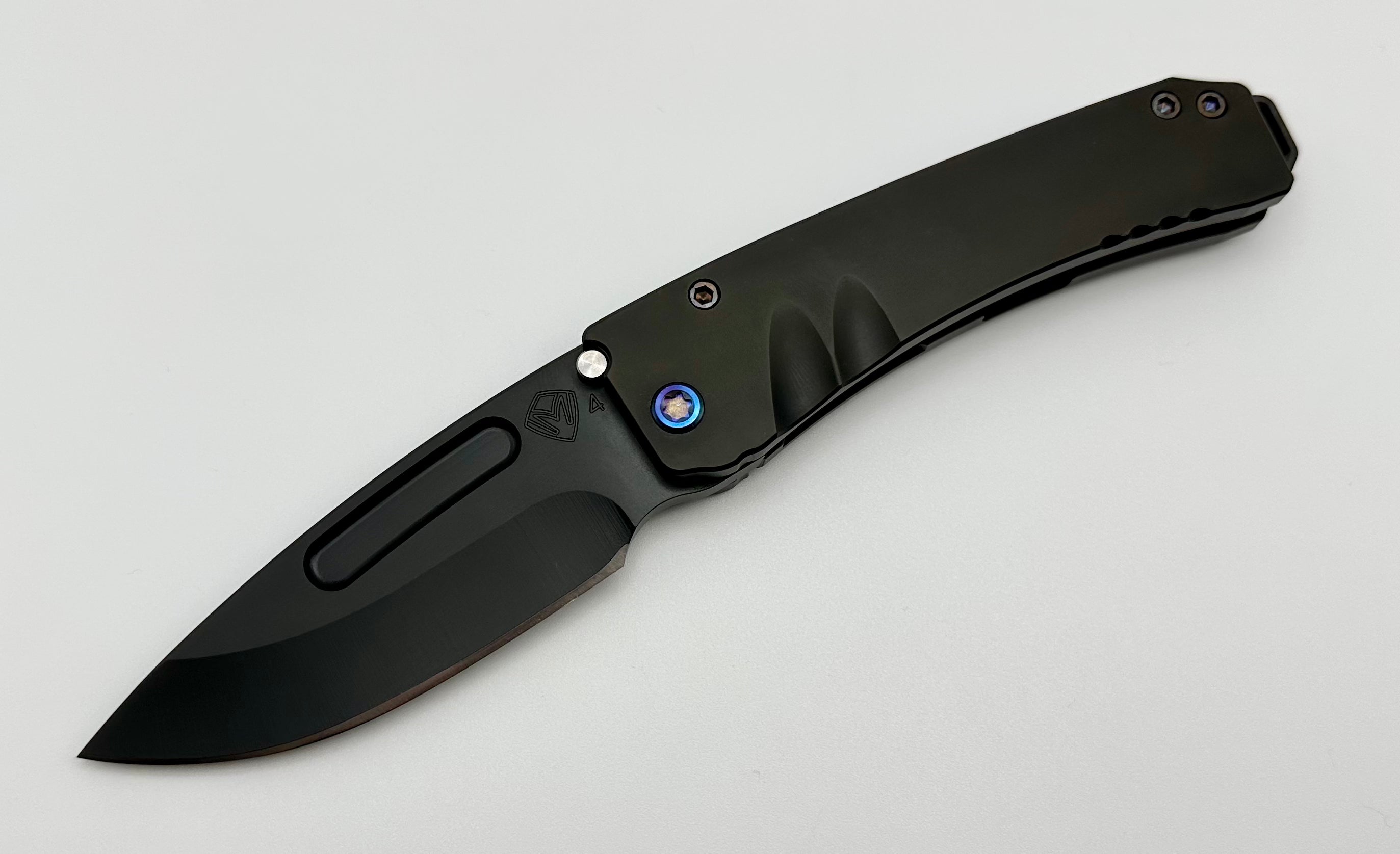 Medford Midi Marauder PVD S45 Drop Point Knife with Flamed Hardware - Premium EDC