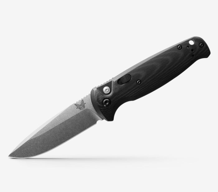 Premium Benchmade CLA Automatic Knife - Black G-10 & Satin 154CM Blade