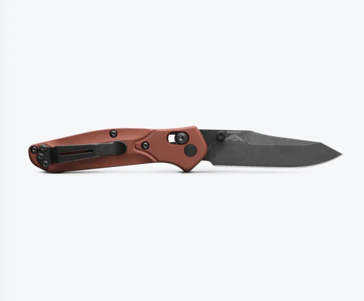 Premium Benchmade Mini Osborne - Burnt Copper Aluminum Handles & MagnaCut Blade