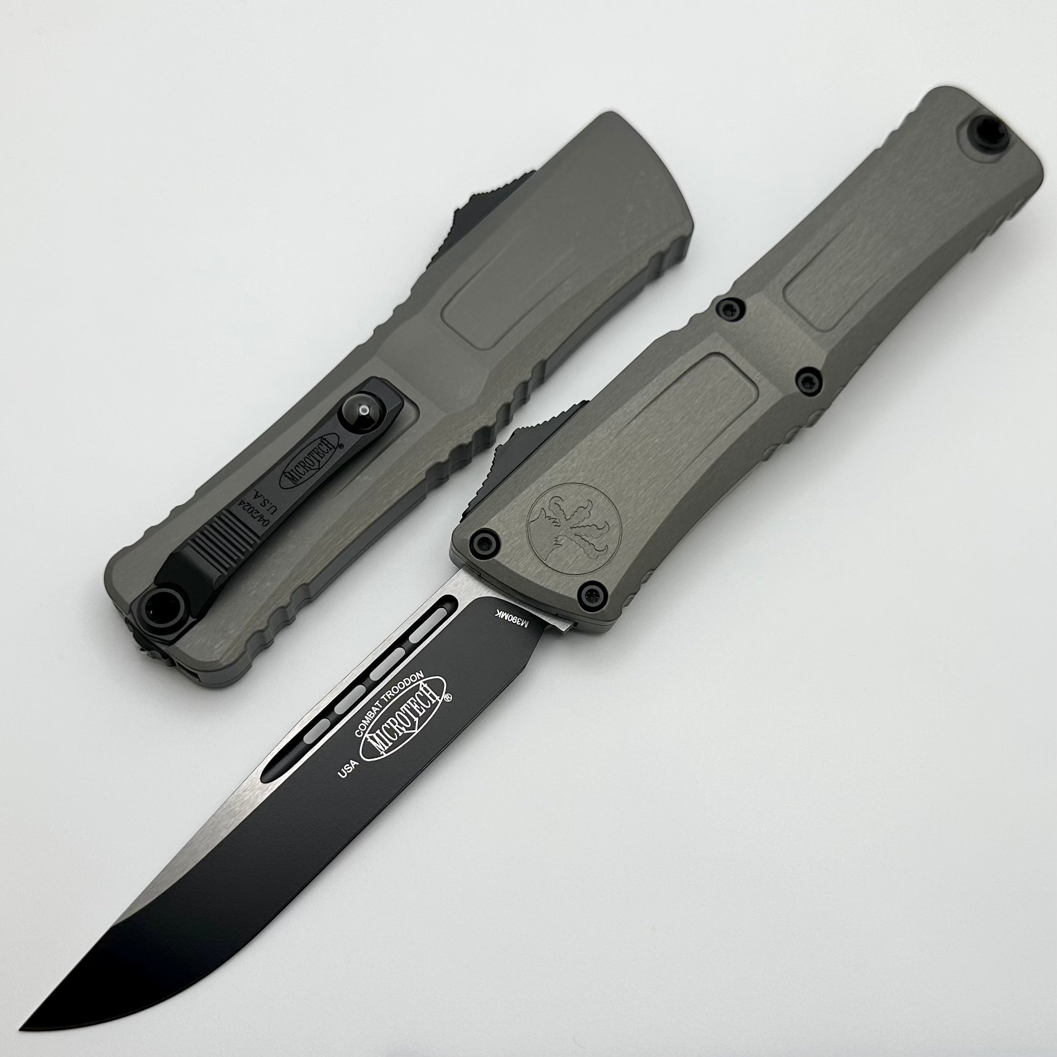 Microtech Combat Troodon Gen III Premium OTF Knife - Natural Clear w/ Black S/E 1143-1NC