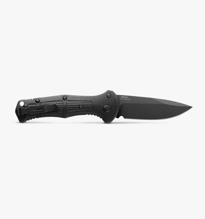 Benchmade Mini Claymore 9570BK - Premium Compact Folding Knife with Black Grivory Handles & CPM-D2 Blade