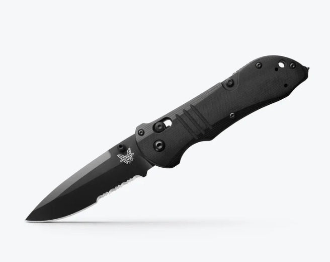 Benchmade Triage Rescue Knife - Premium Black G-10 & S30V Steel with Rescue Hook