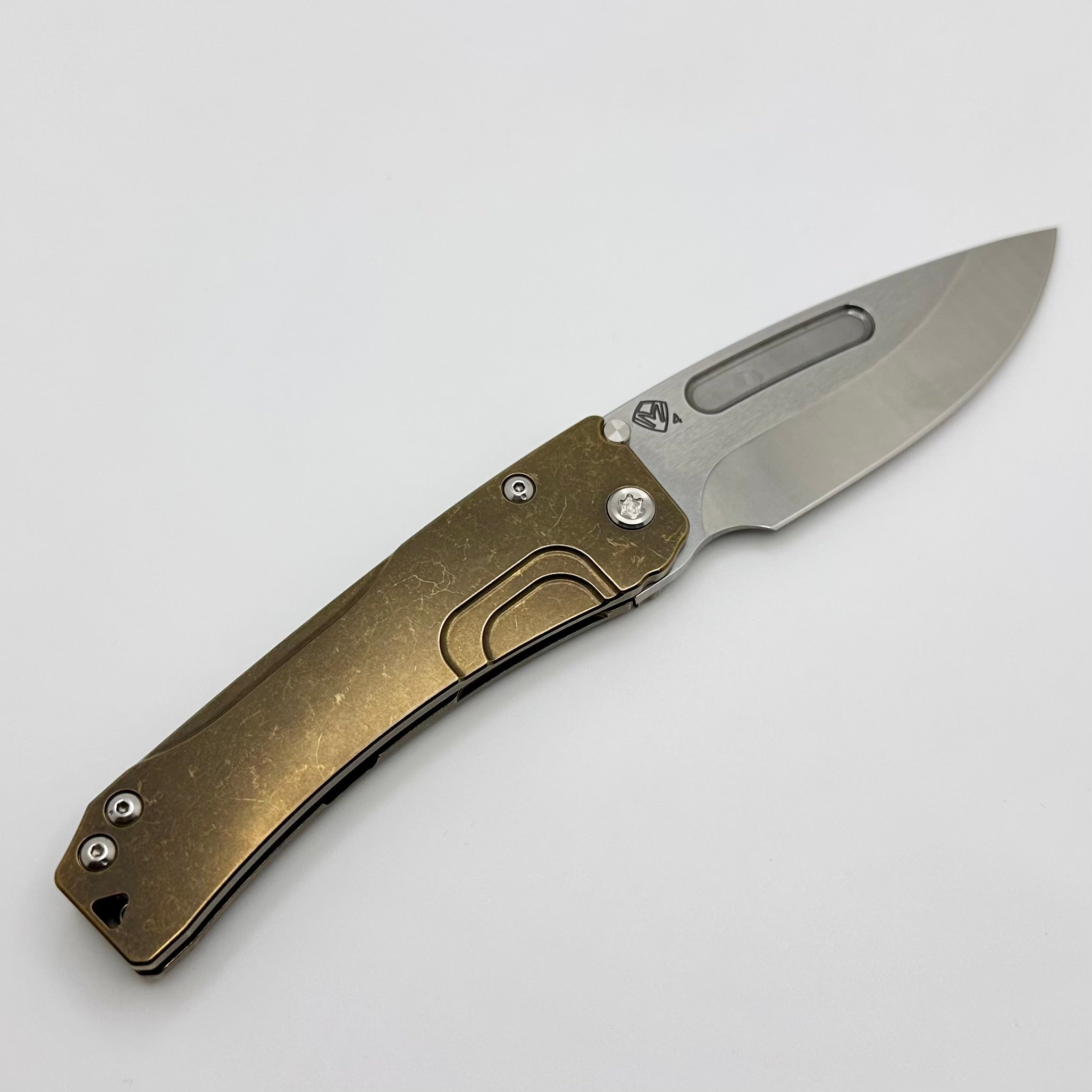 Medford Slim Midi LH: Premium Left-Handed EDC Knife with Bronze Tumbled Handles