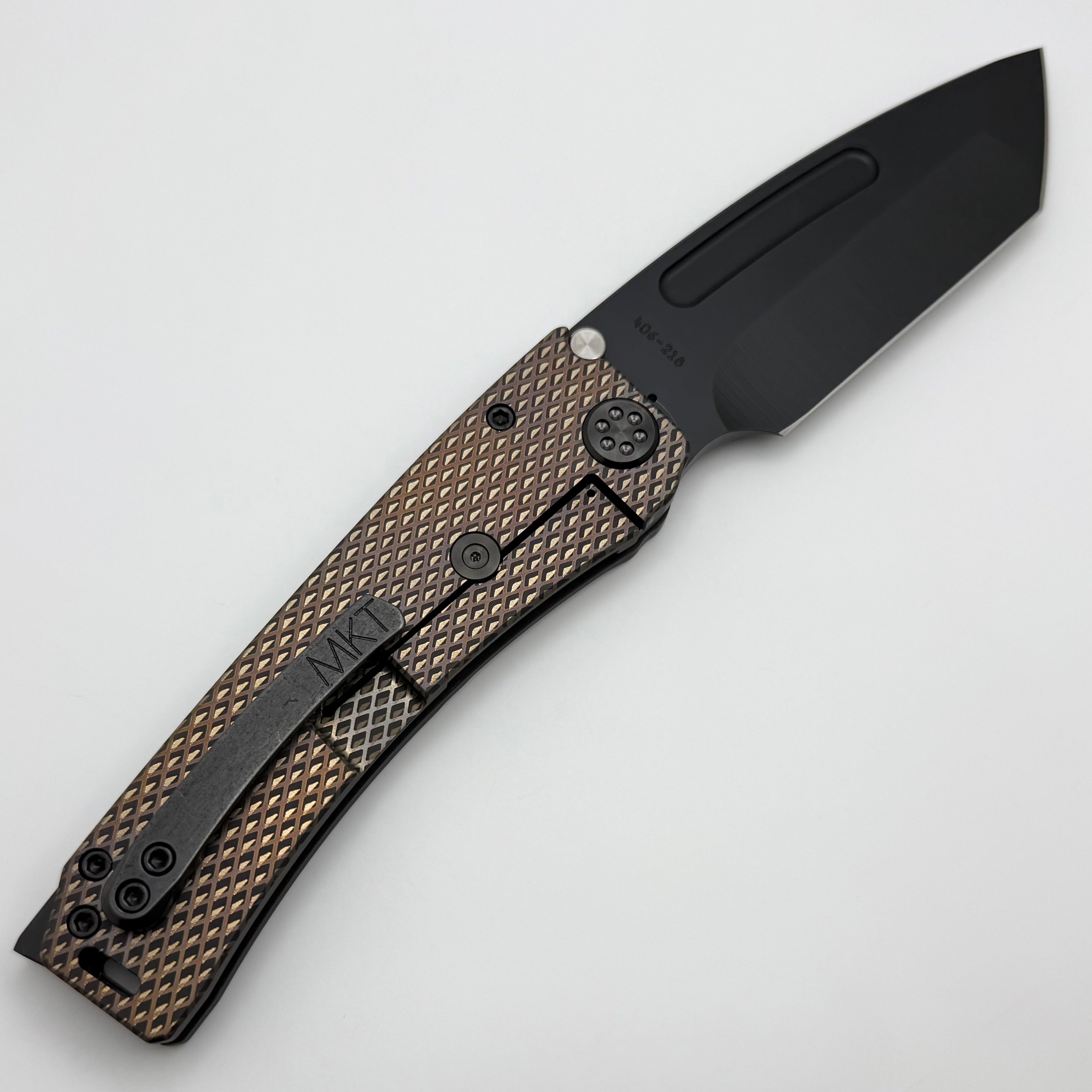 Premium Medford Marauder H Tactical Folding Knife - Black Hardware & S45VN DLC Tanto Blade