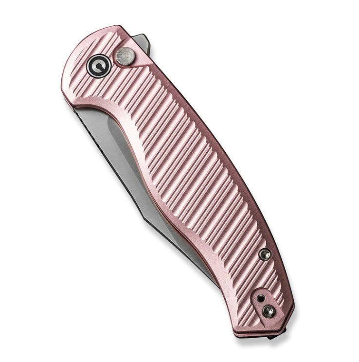 Civivi Stormhowl Flipper Knife - Premium Satin Blade & Light Pink Aluminum Handles