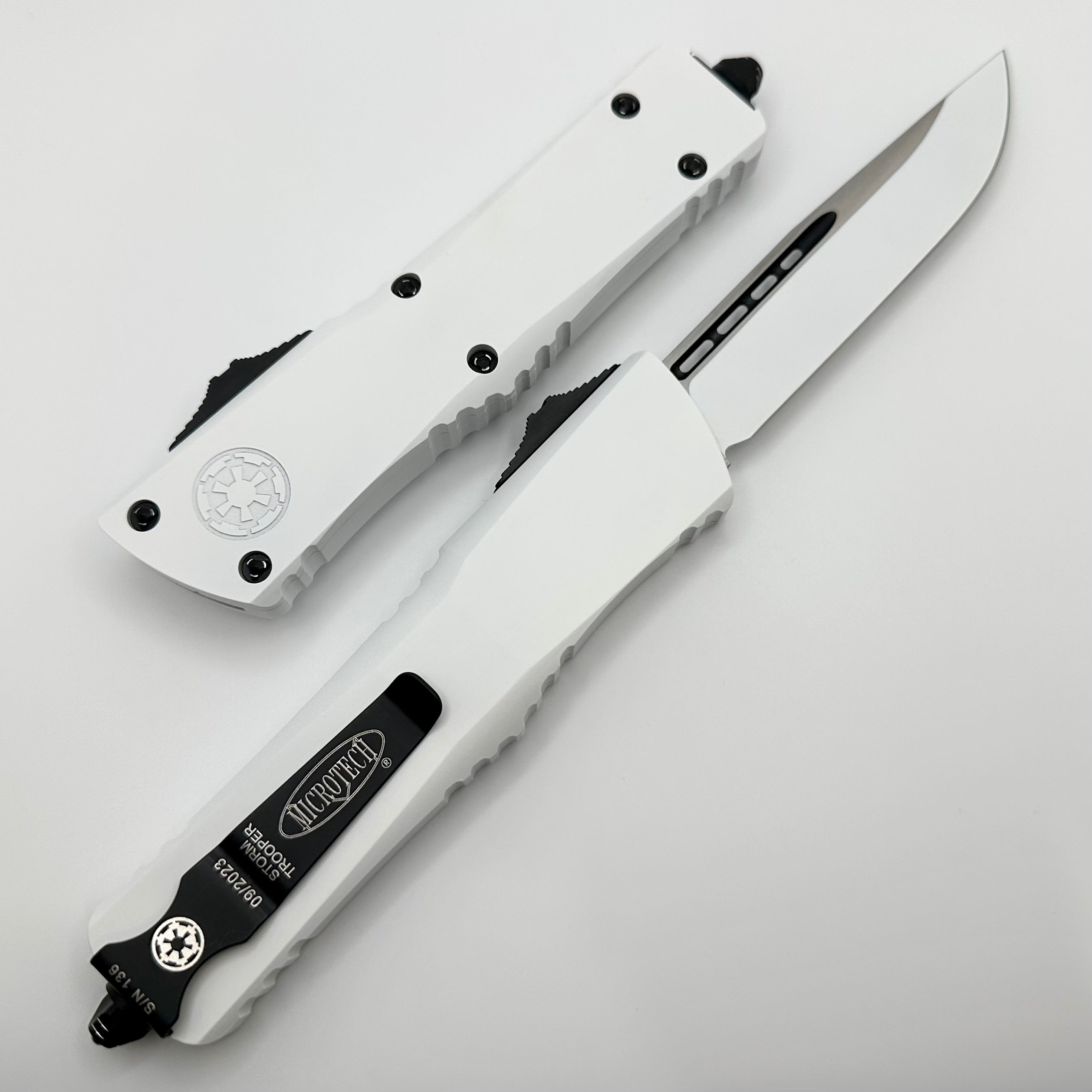 Microtech Combat Troodon Storm Trooper Signature Series | Premium Tactical OTF Knife