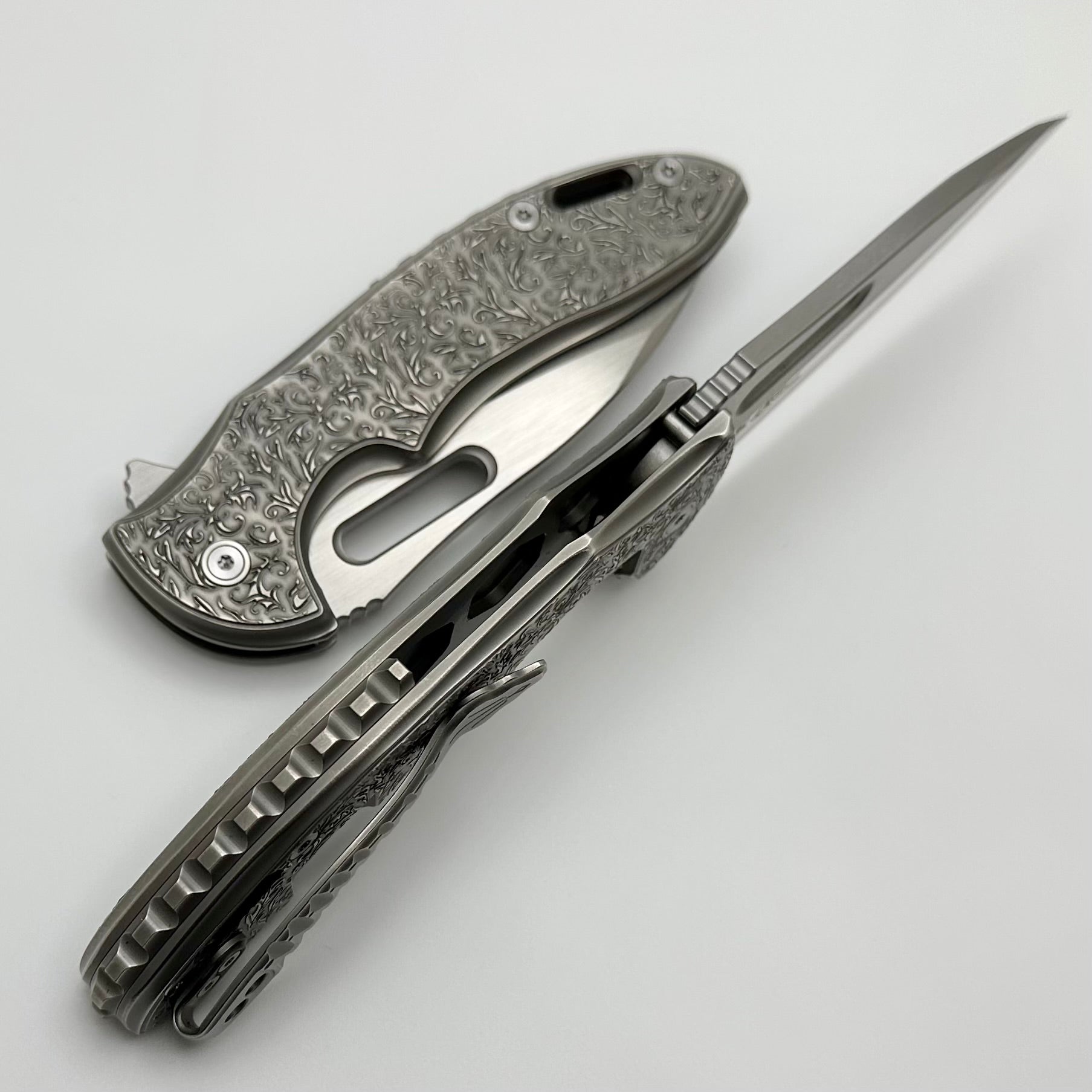 Mechforce Knives Sentry: Ultimate Rick Lala Collaboration - Titanium & M390 Scroll Design