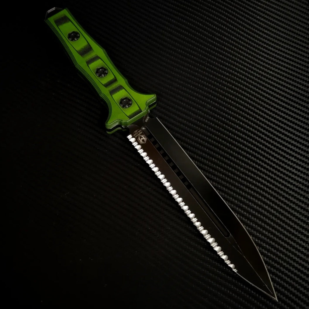Heretic Knives Nephilim - Premium Double Edge Dagger with Battleworn Finish