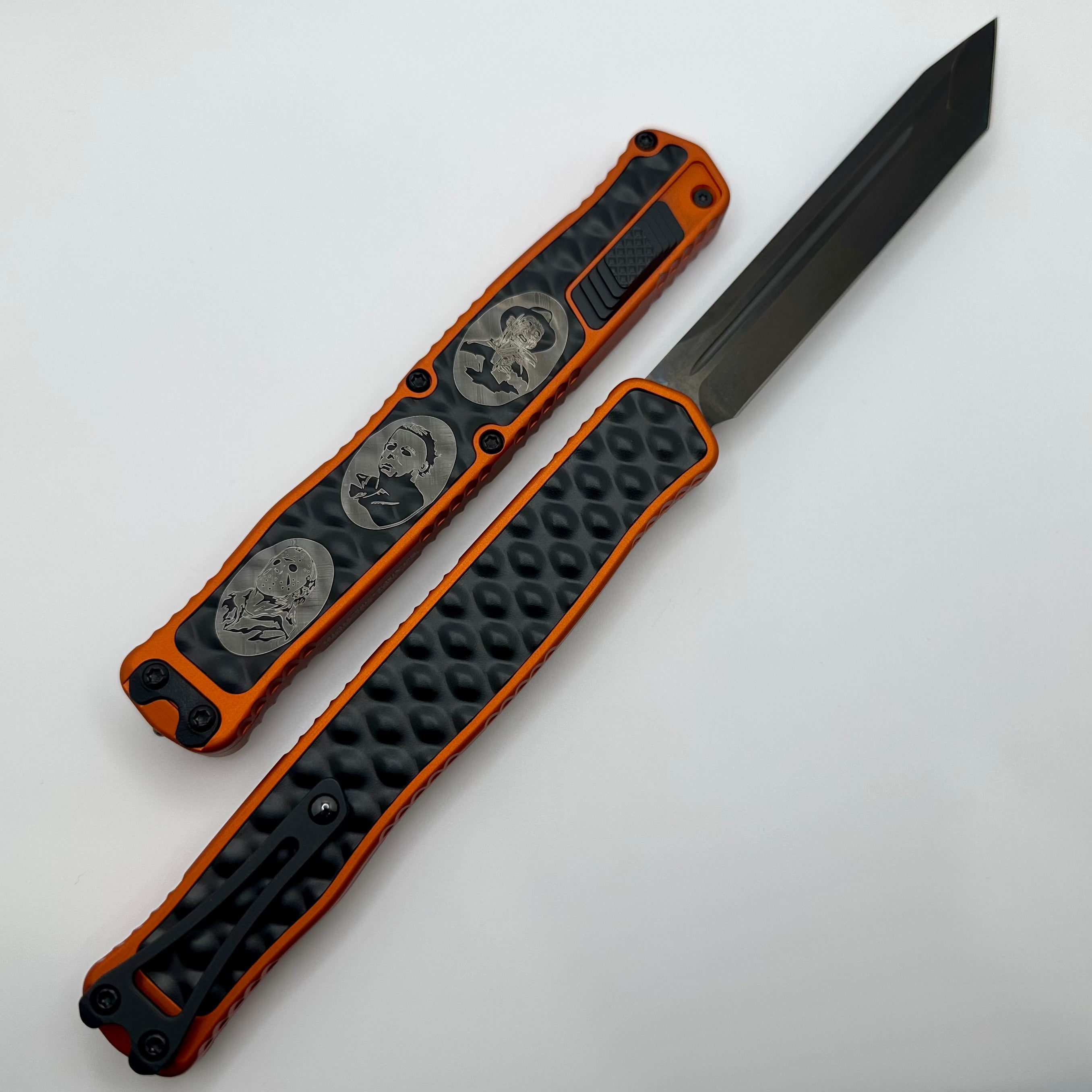 Heretic Knives Cleric II 2 Halloween 2023 Limited Edition - Orange & DLC Tanto Magnacut