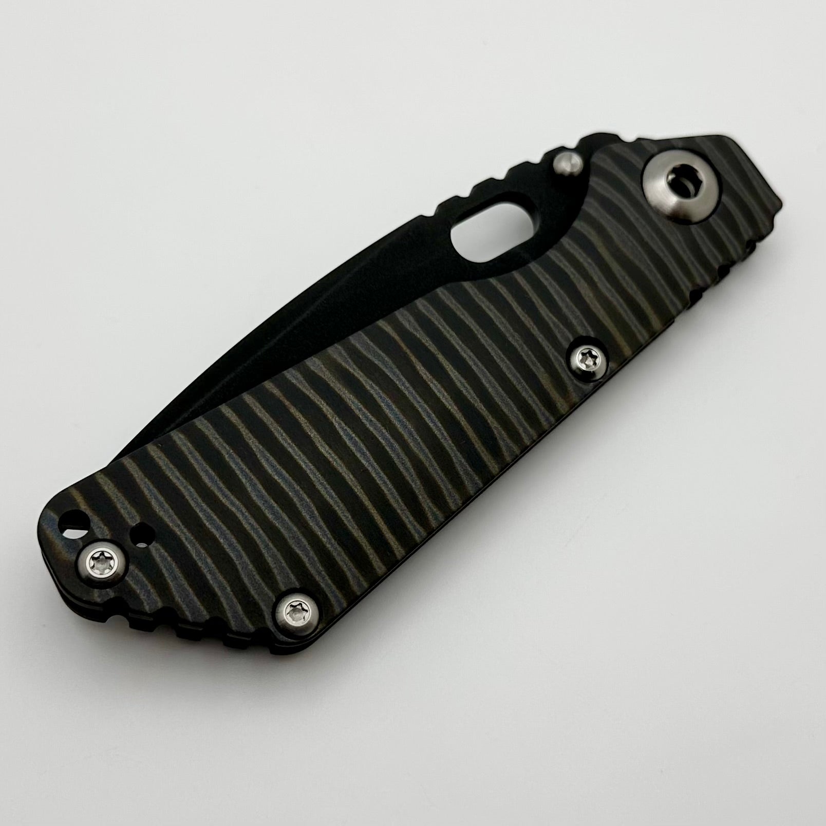 Ultimate Mick Strider SnG CC Concealed Carry Knife - Flamed Titanium & CPM-20CV