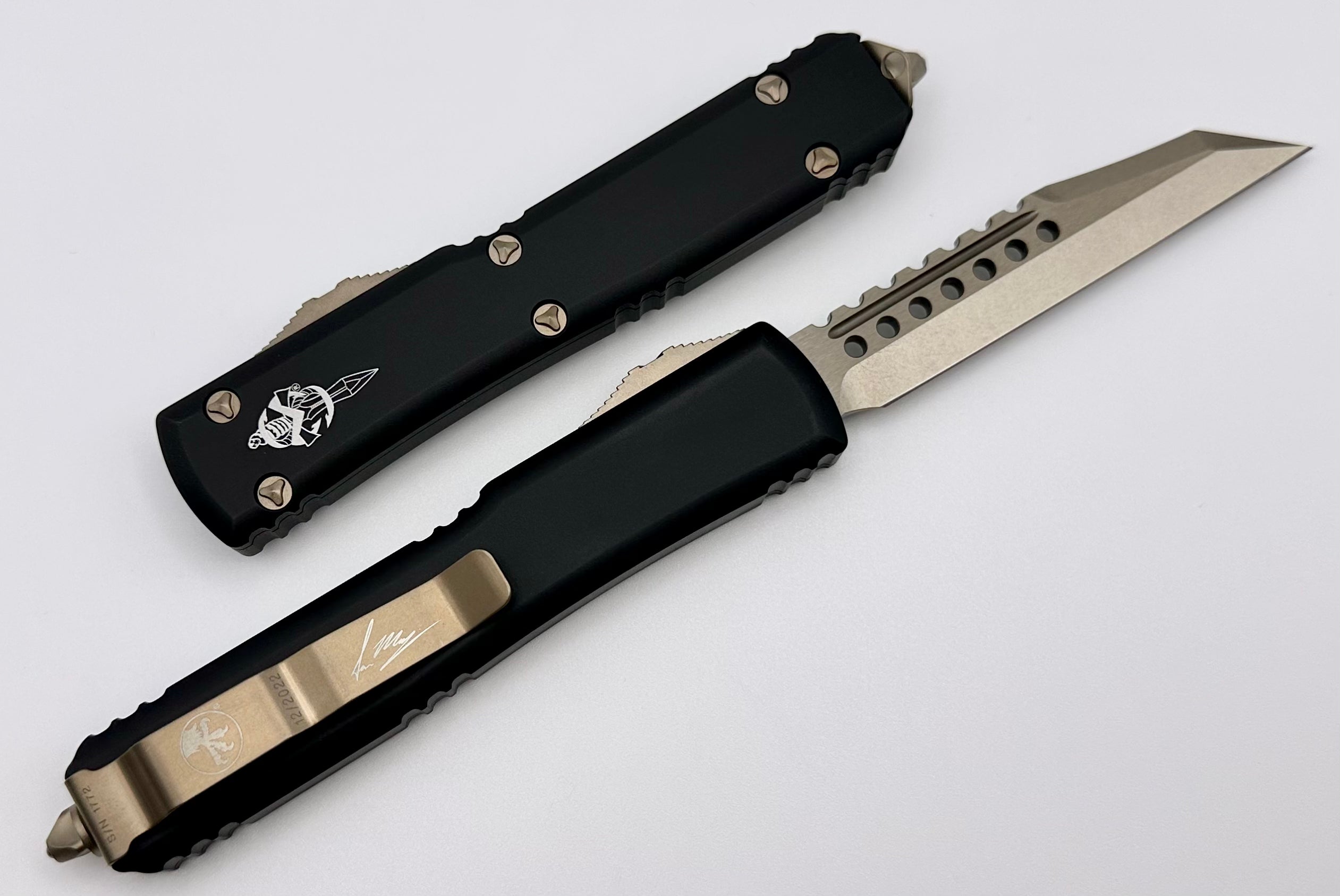 Microtech Ultratech Warhound Bronze & Black Premium Tactical Knife 119W-13S