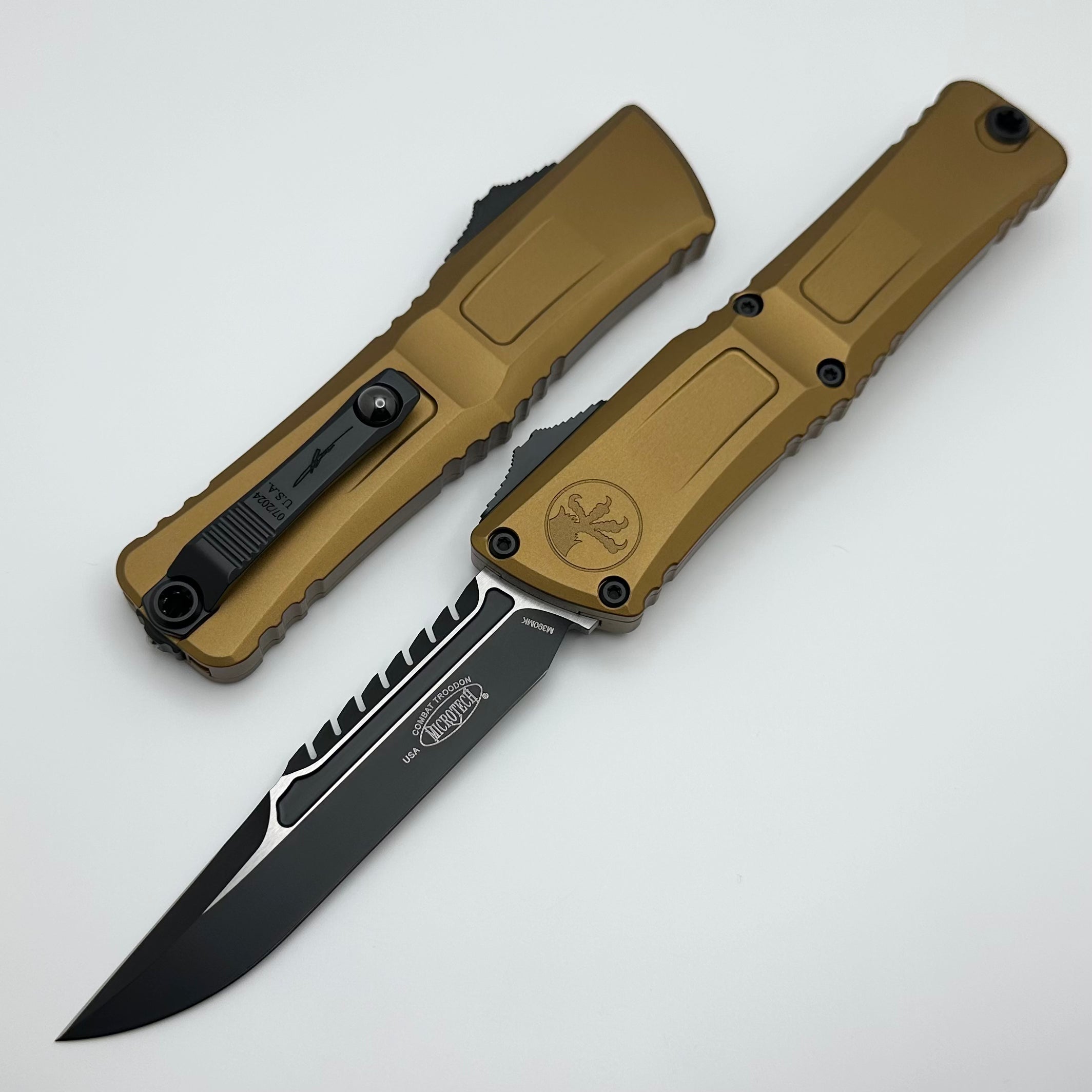 Microtech Ultimate Combat Troodon Gen III Tan OTF Knife
