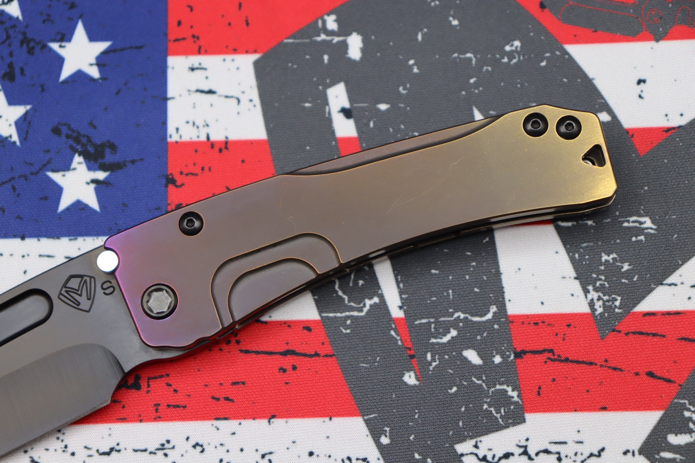 Medford Slim Midi Tanto EDC Knife - Premium S35VN Blade with Bronze/Violet Fade Handles