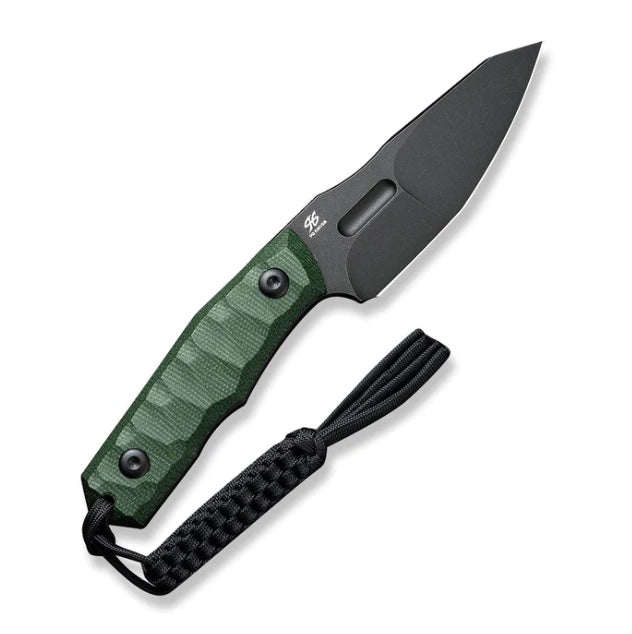 Civivi Propugnator Premium Fixed Blade Knife - Green Canvas Micarta & D2 Steel