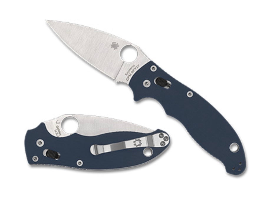 Premium Manix 2 Folding Knife - Cobalt Blue G-10 with SPY27 Steel