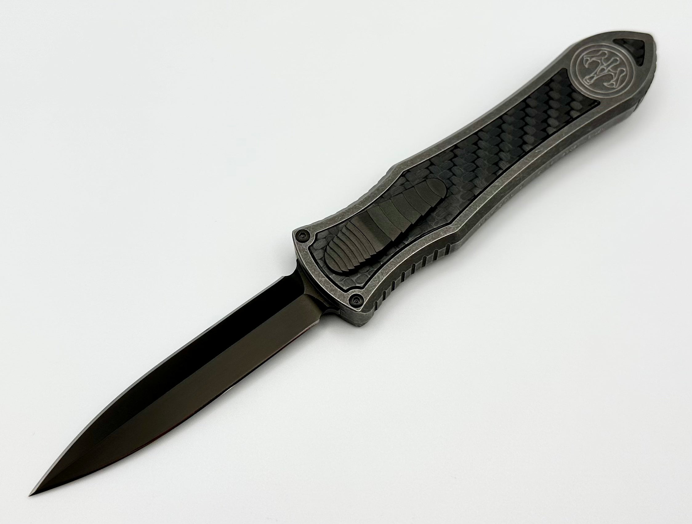 Premium Hawk Designs Model C Titanium Deadlock with Carbon Fiber & DLC 20CV - Ultimate EDC Knife