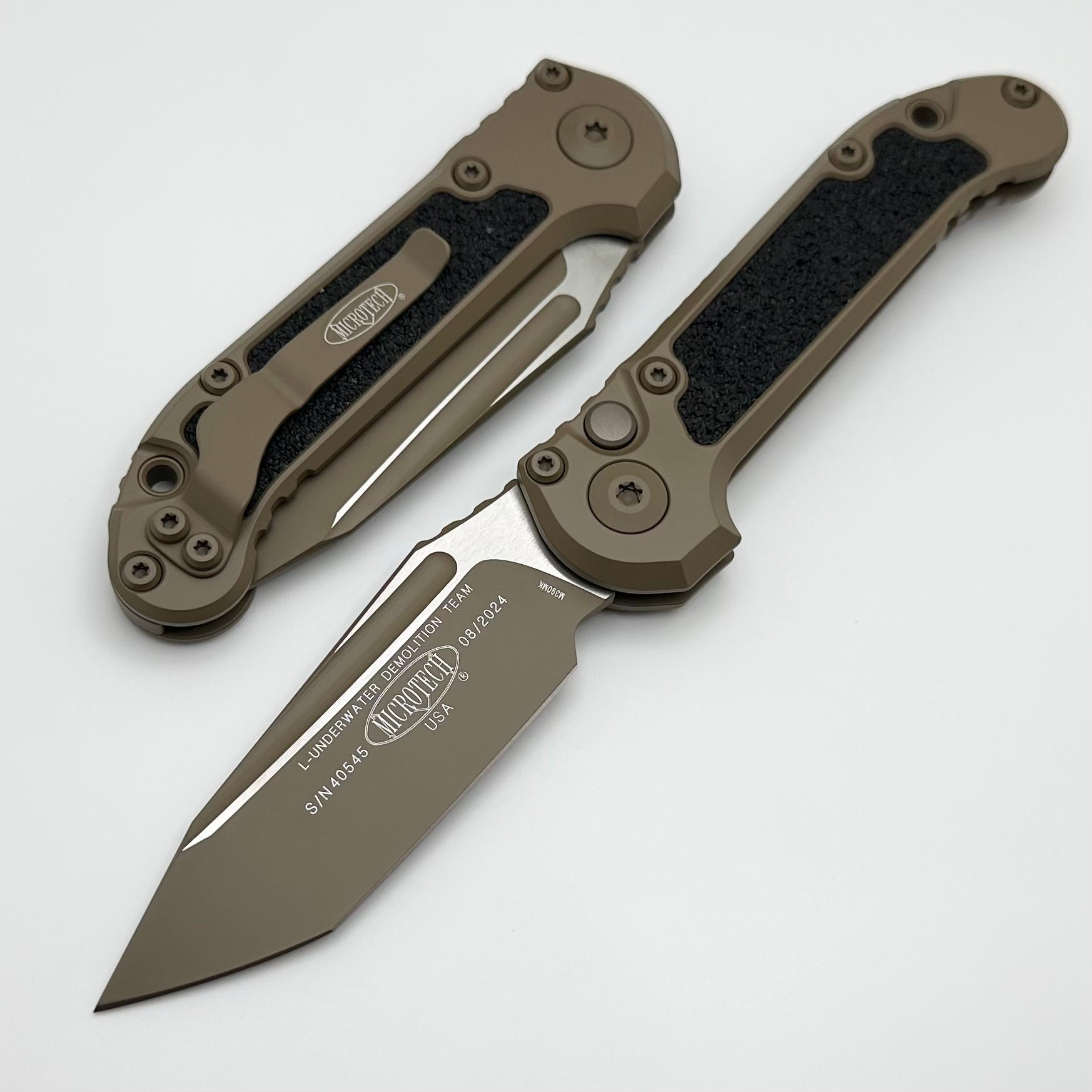 Microtech LUDT Gen III Tanto Knife - Dark Earth Cerakote | NCB Exclusive