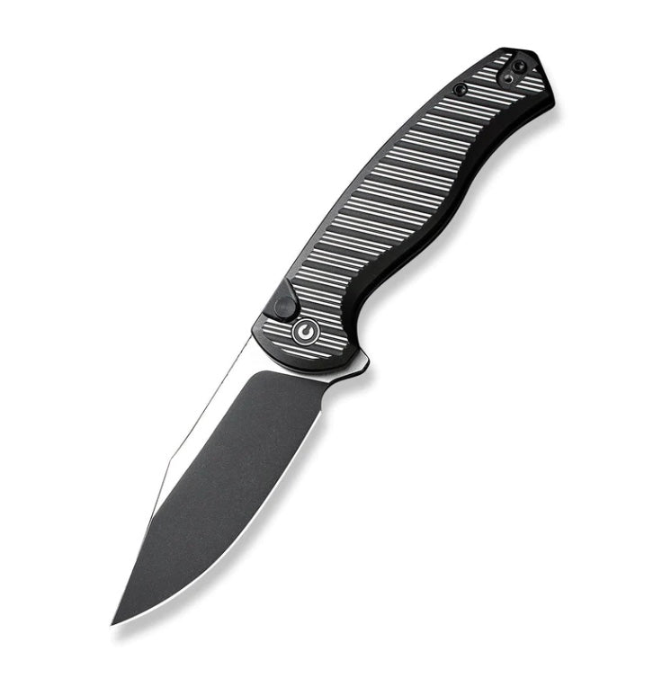 Civivi Stormhowl Flipper Knife - Premium Satin/Black Aluminum Handle with Nitro-V Blade