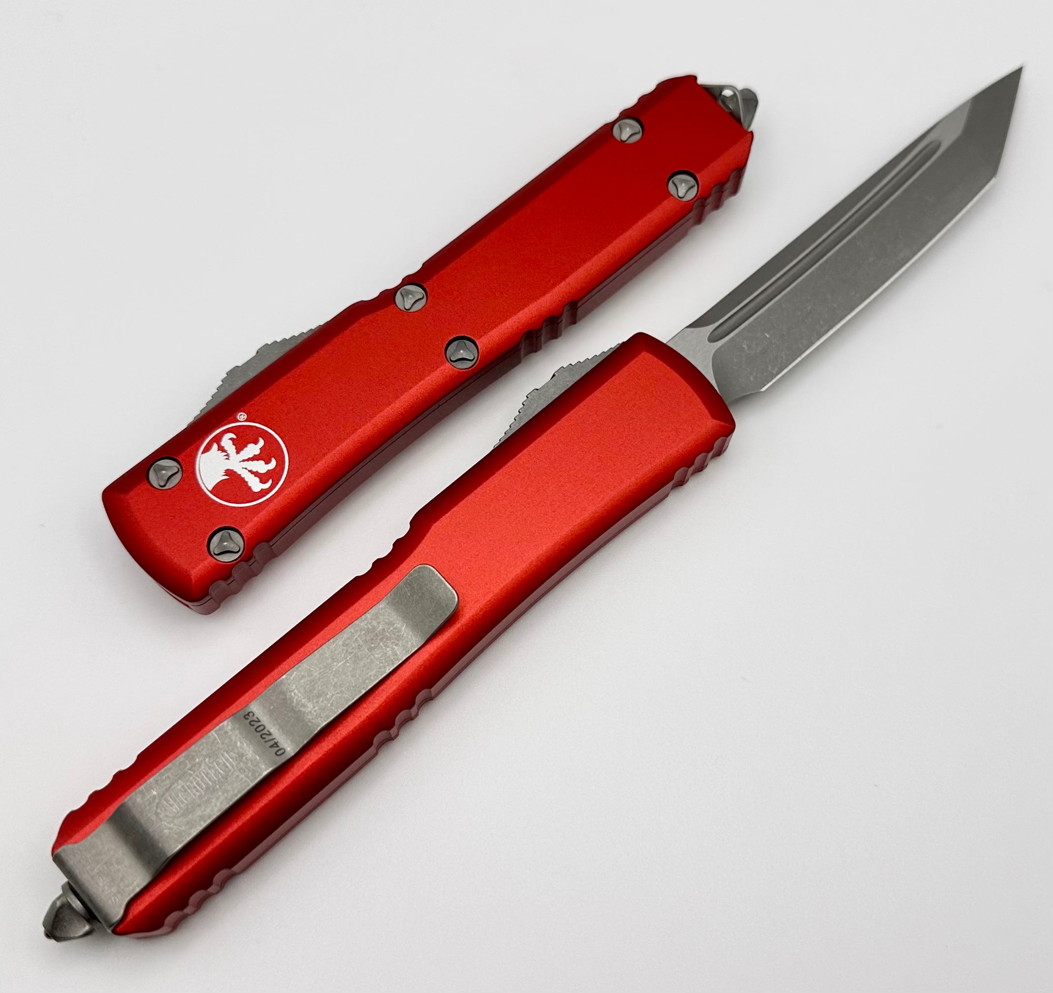 Microtech Ultratech Tanto Apocalyptic Standard & Red 123-10APRD - Premium Tactical OTF Knife