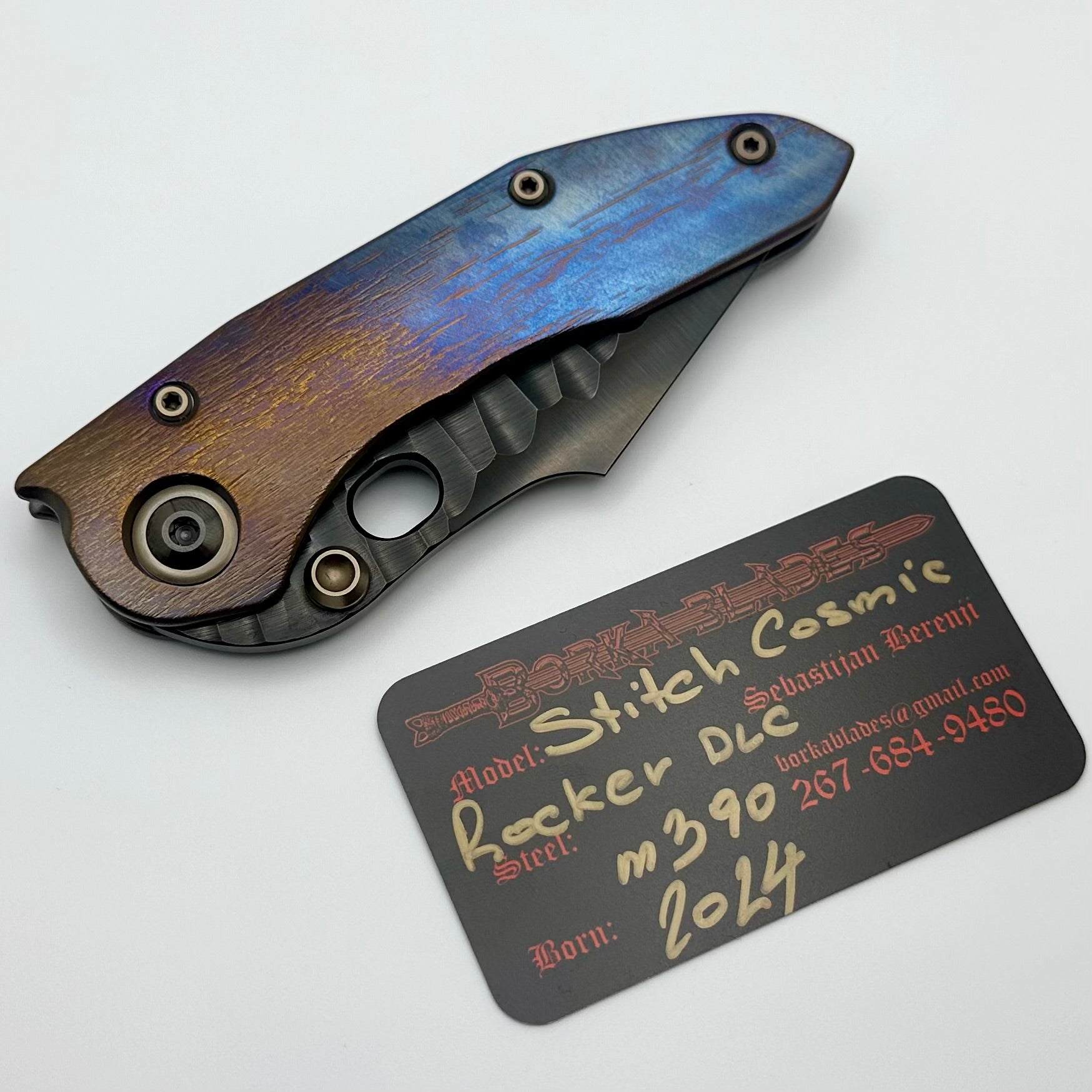 Borka Blades Ultimate Custom DLC Rocker Cosmic Stitch Knife