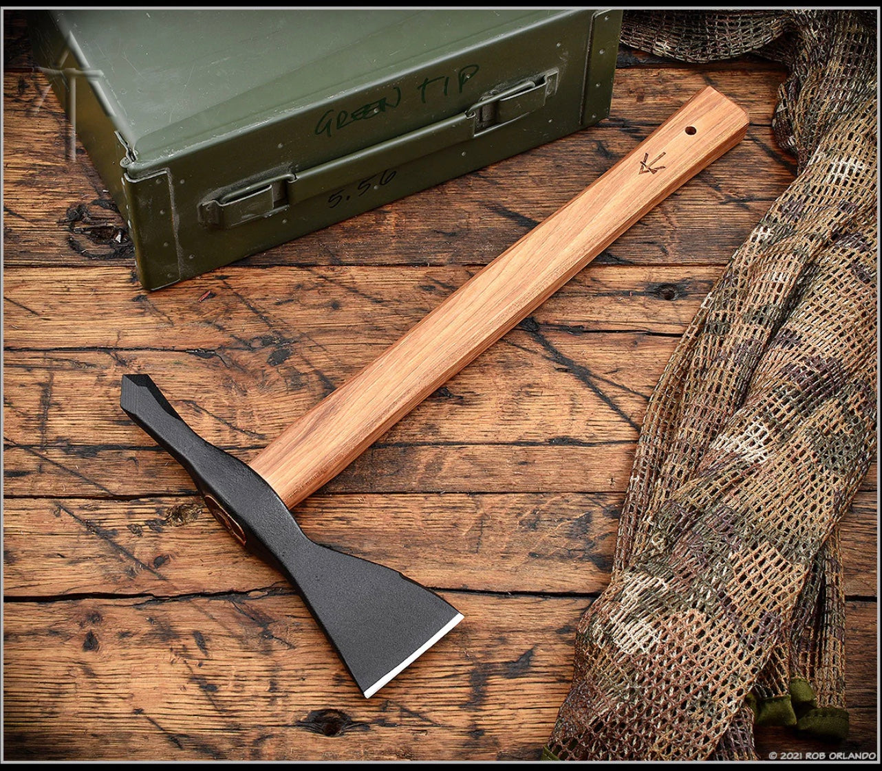 Premium American Tomahawk Model 1 - Hickory Handle & Black Forged 1060 Steel