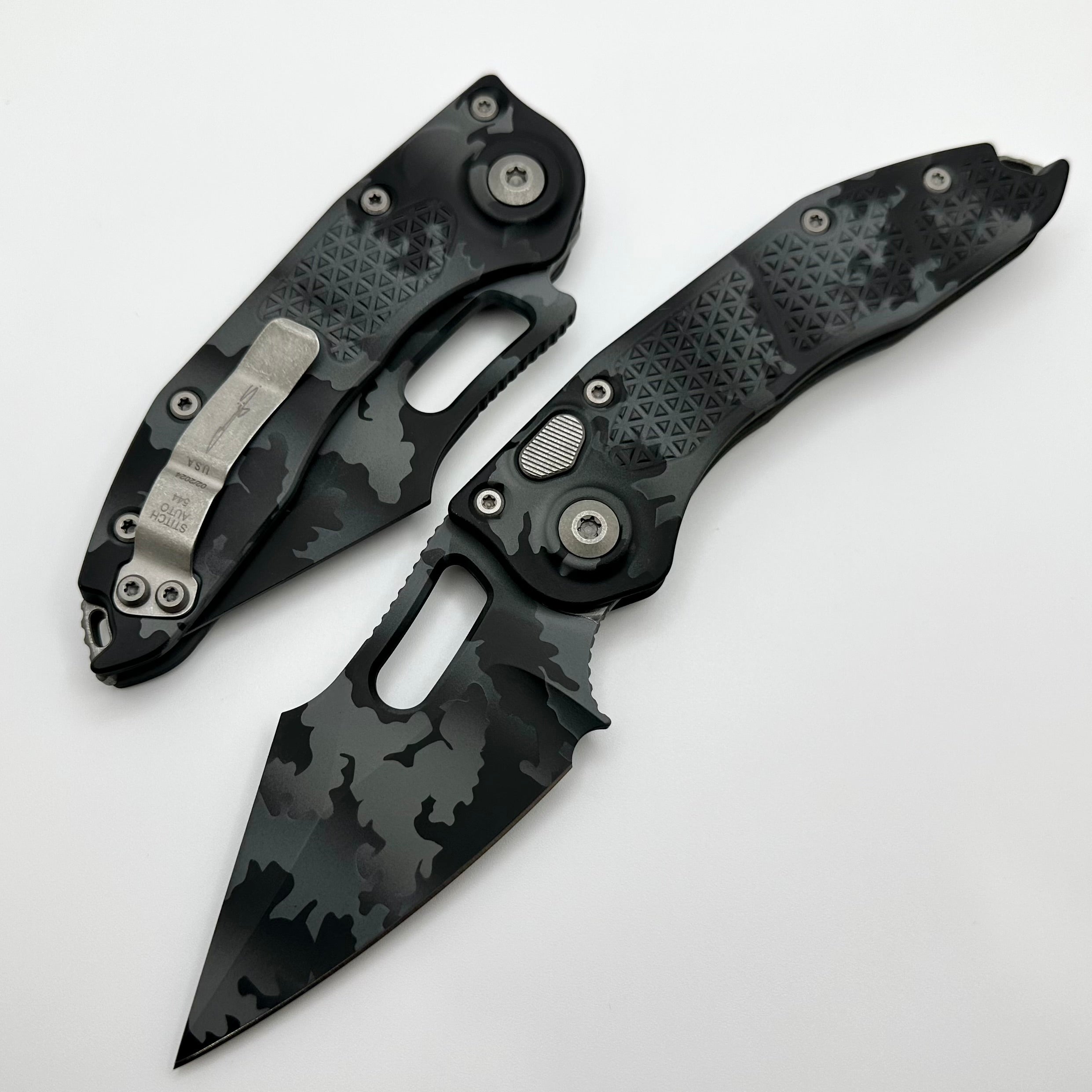 Microtech Borka Stitch Auto Urban Camo - Premium Tactical Knife