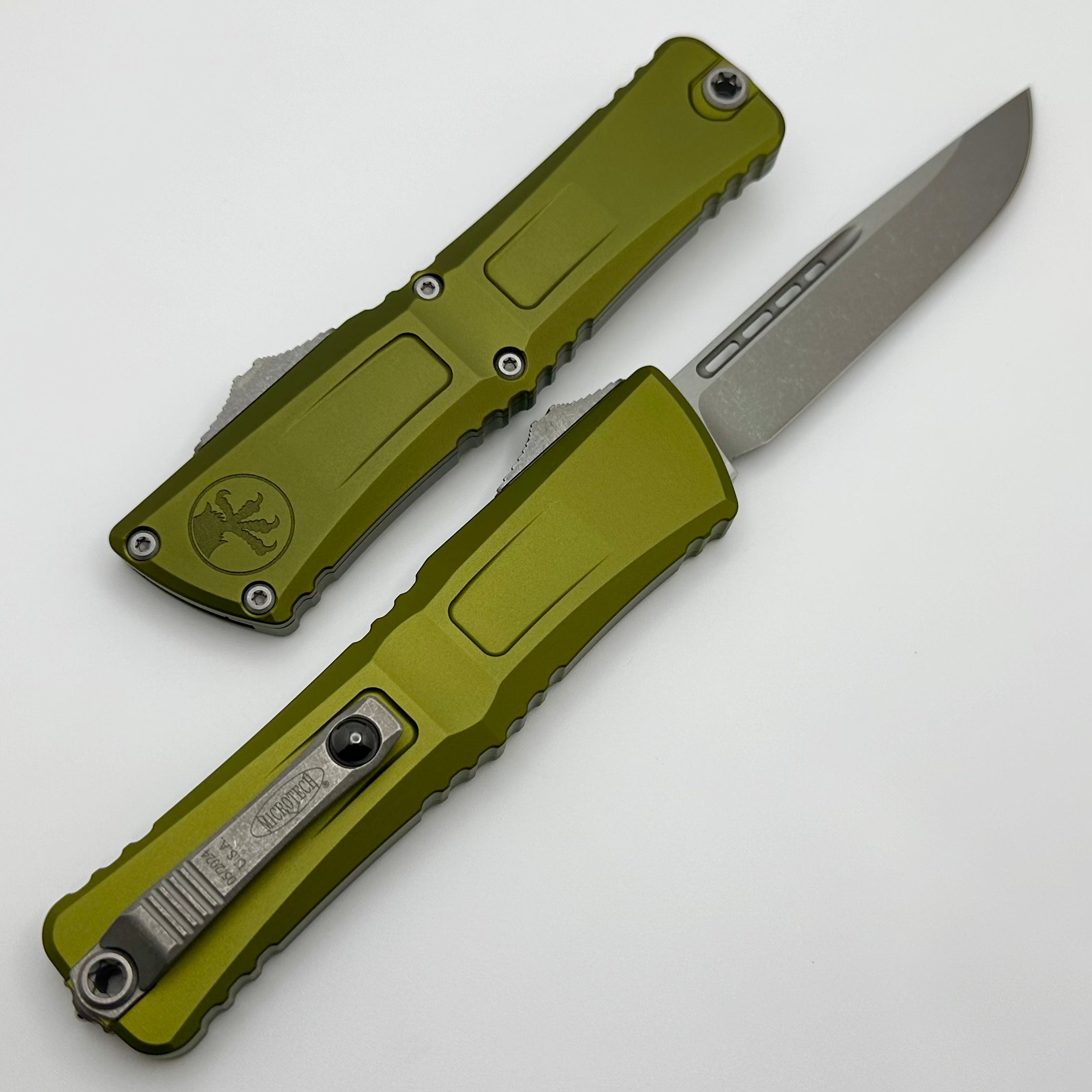 Microtech Combat Troodon Gen III Apocalyptic OTF Knife - Premium OD Green Handle