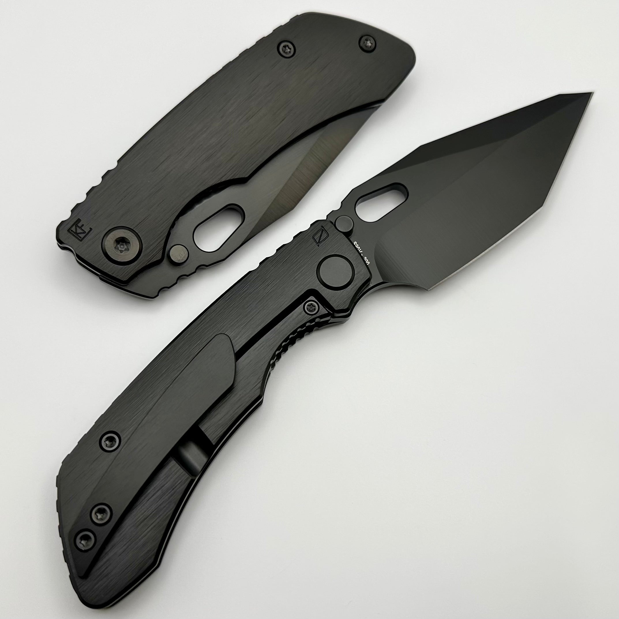Custom Knife Factory Rotten Evo T Barked DLC - Premium Tactical Knife with DLC S90V Steel